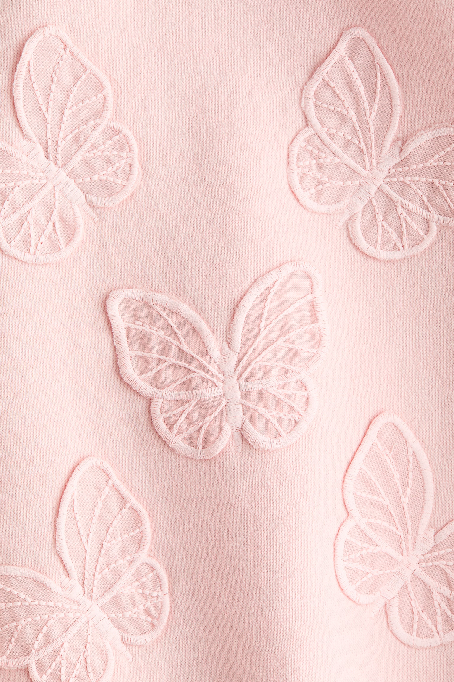 סווטשירט עם מוטיב - ורוד בהיר/פרפרים/אפור בהיר מלאנז'/Amour/לבן/דובדבנים - 2