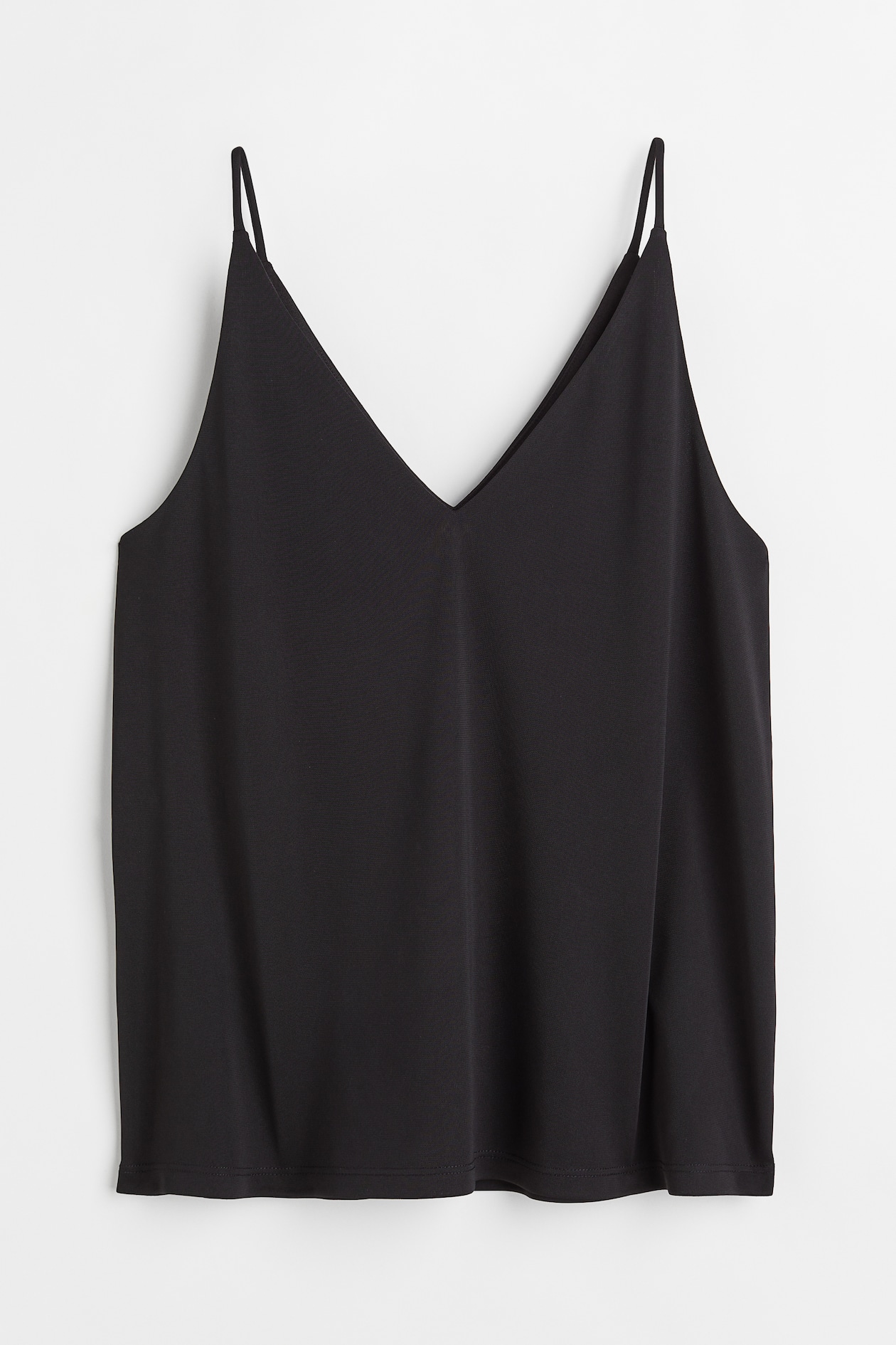 V-neck strappy top - V-neck - Sleeveless - Black - Ladies | H&M GB