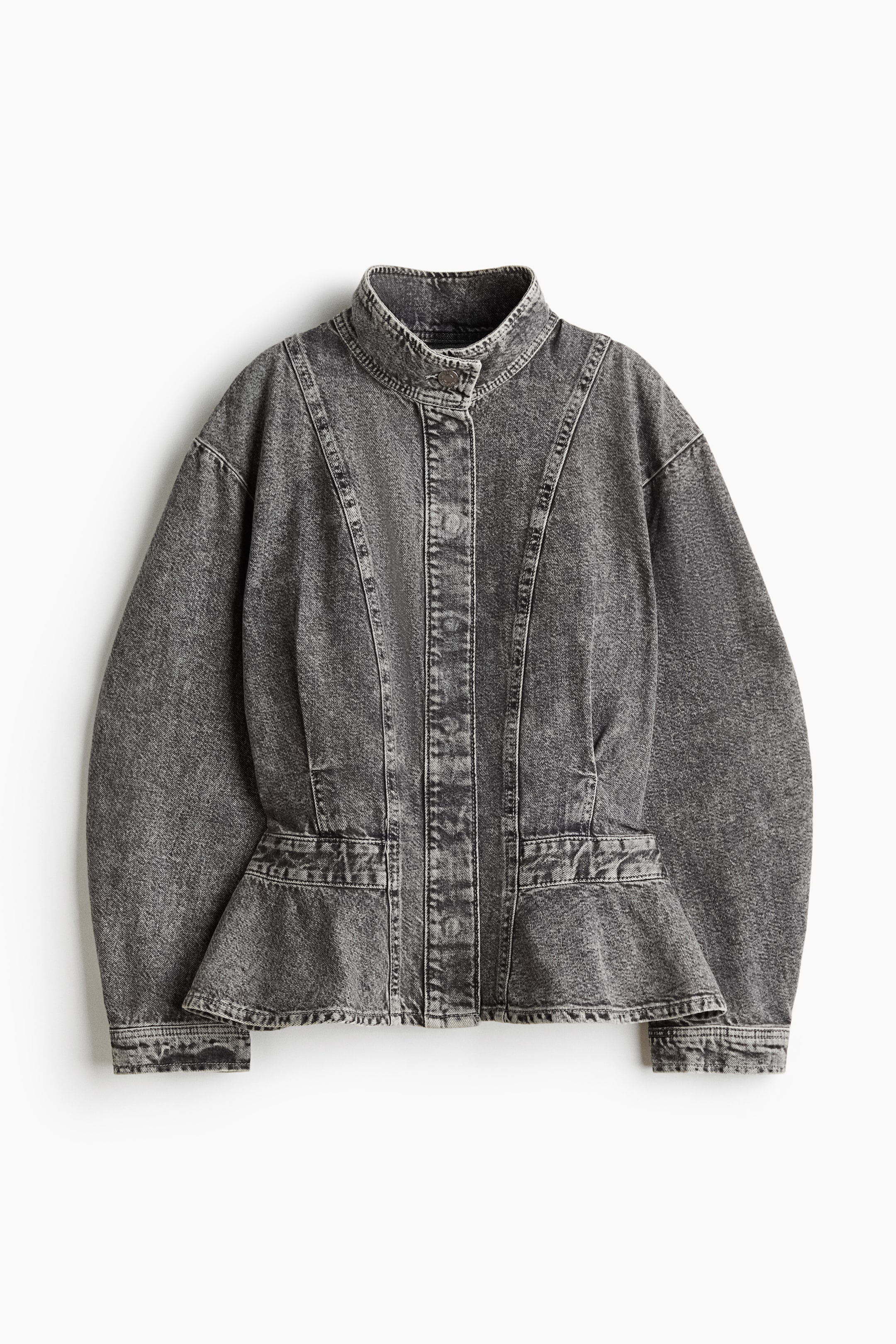 Denim Peplum Shirt