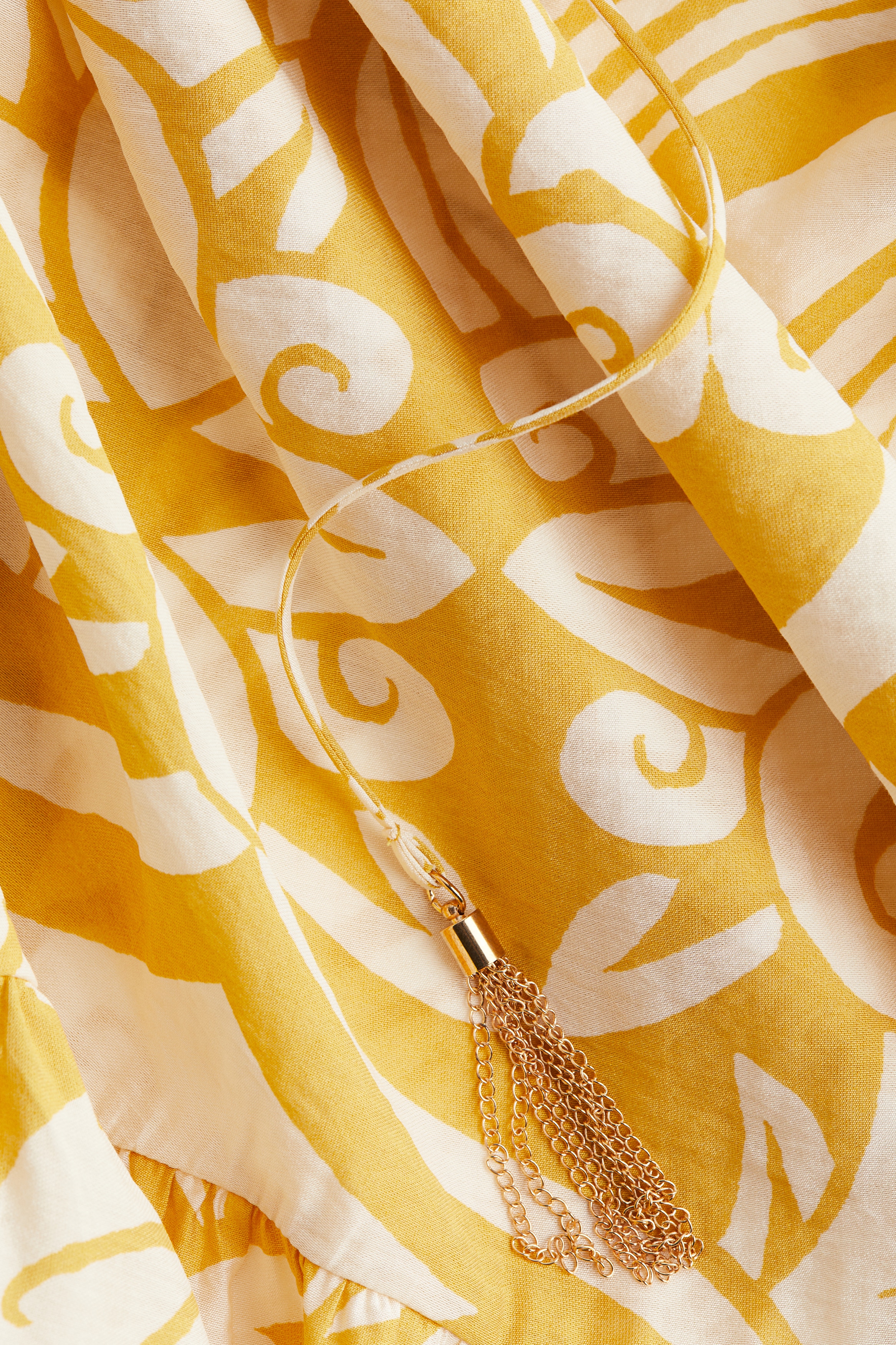 Drawstring-detail dress