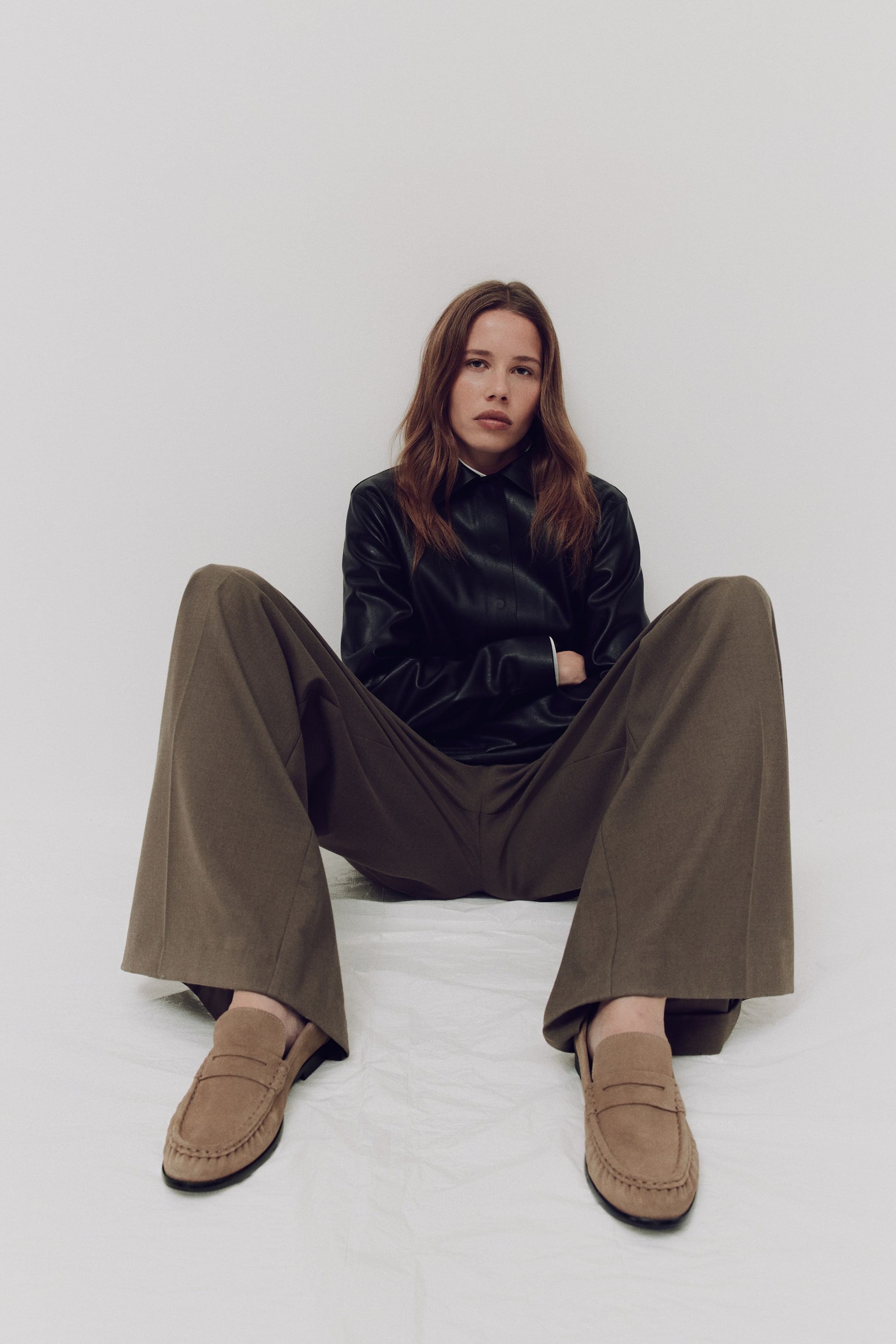 Visualizza immagine più grande: Mocassini in pelle - Beige scuro - DONNA | H&M IT 1