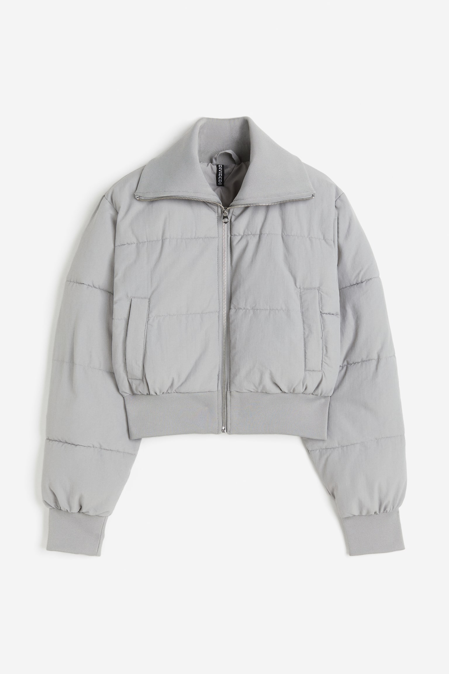 Puffer jacket - Light grey - 1