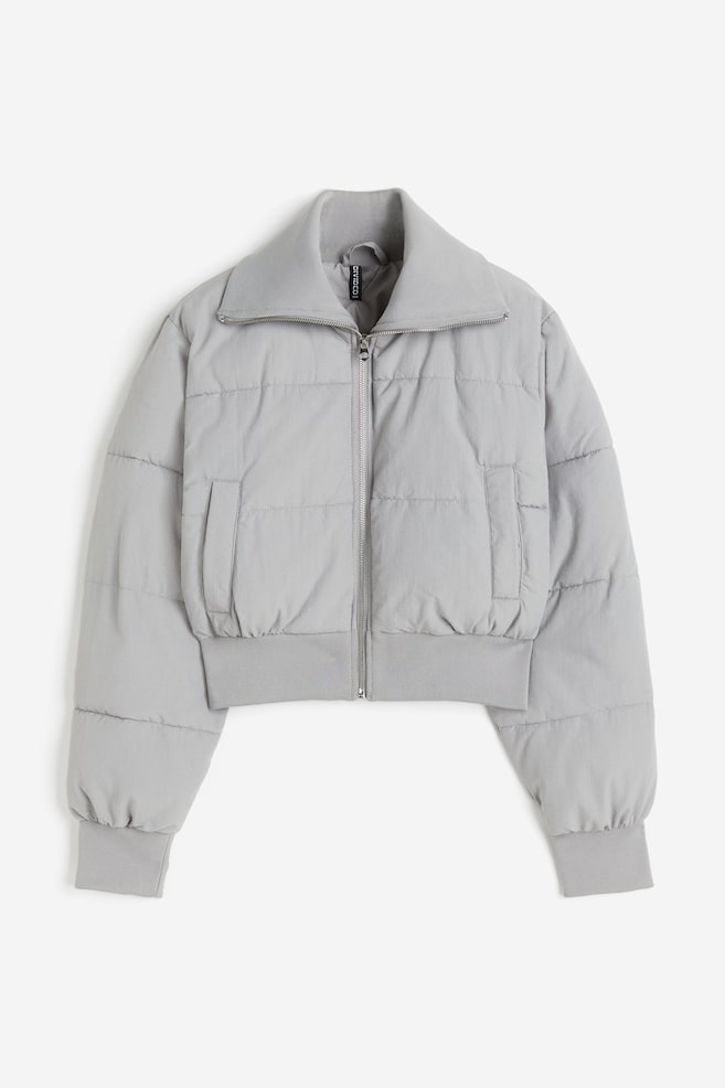 Puffer jacket - Light grey - 2
