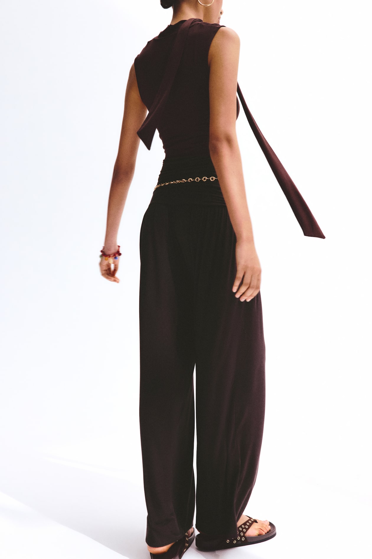 Gathered Viscose Pants - image 4