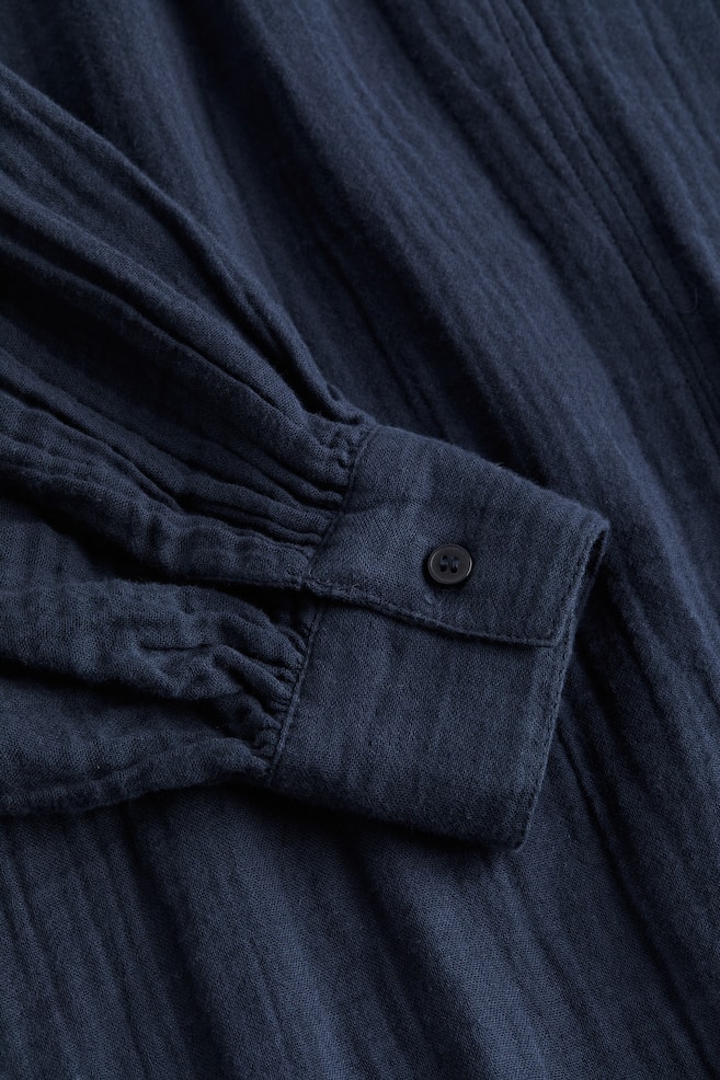 Double-weave blouse - Navy blue/Black/White/Blue/dc - 7