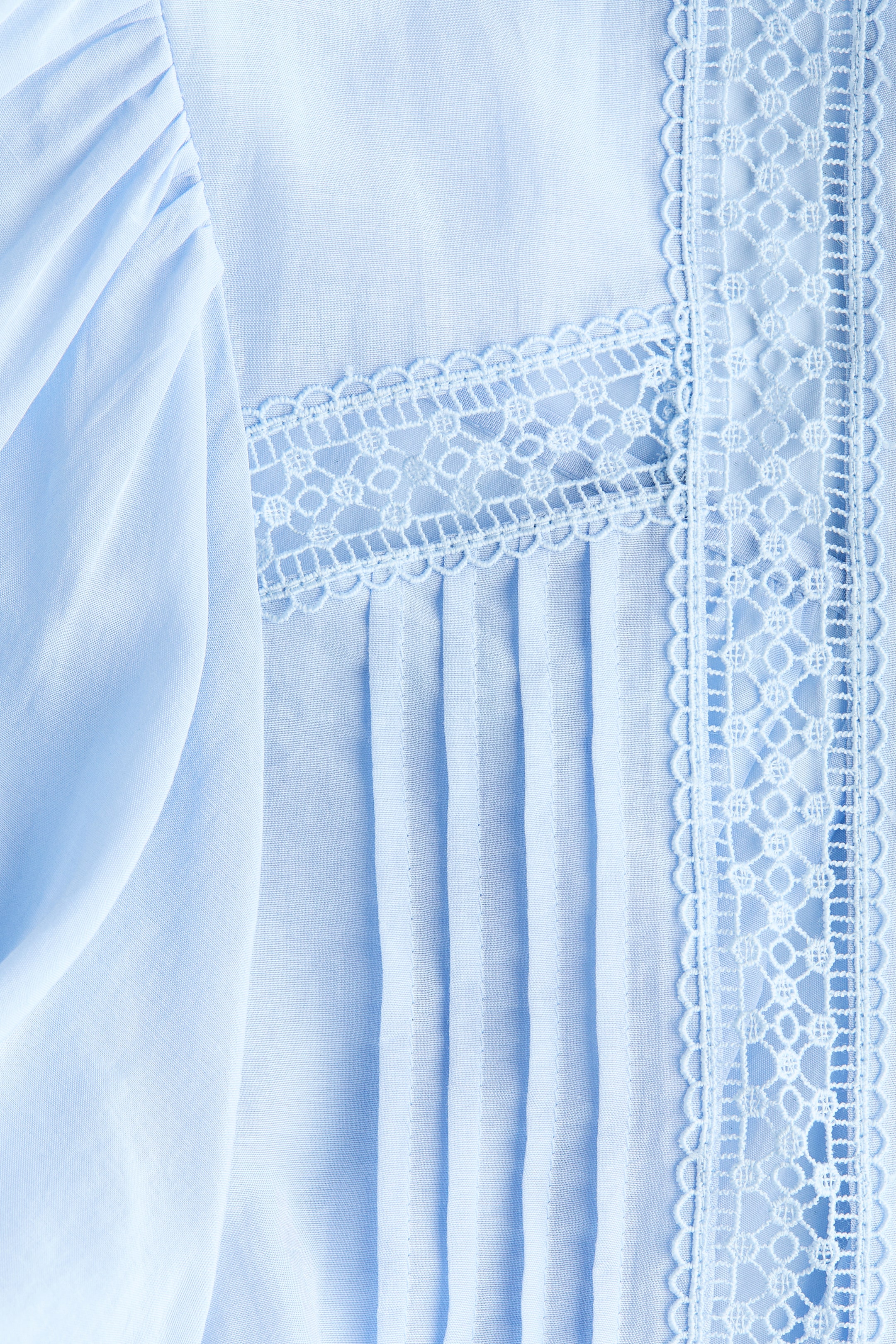 Lace-Inset Blouse