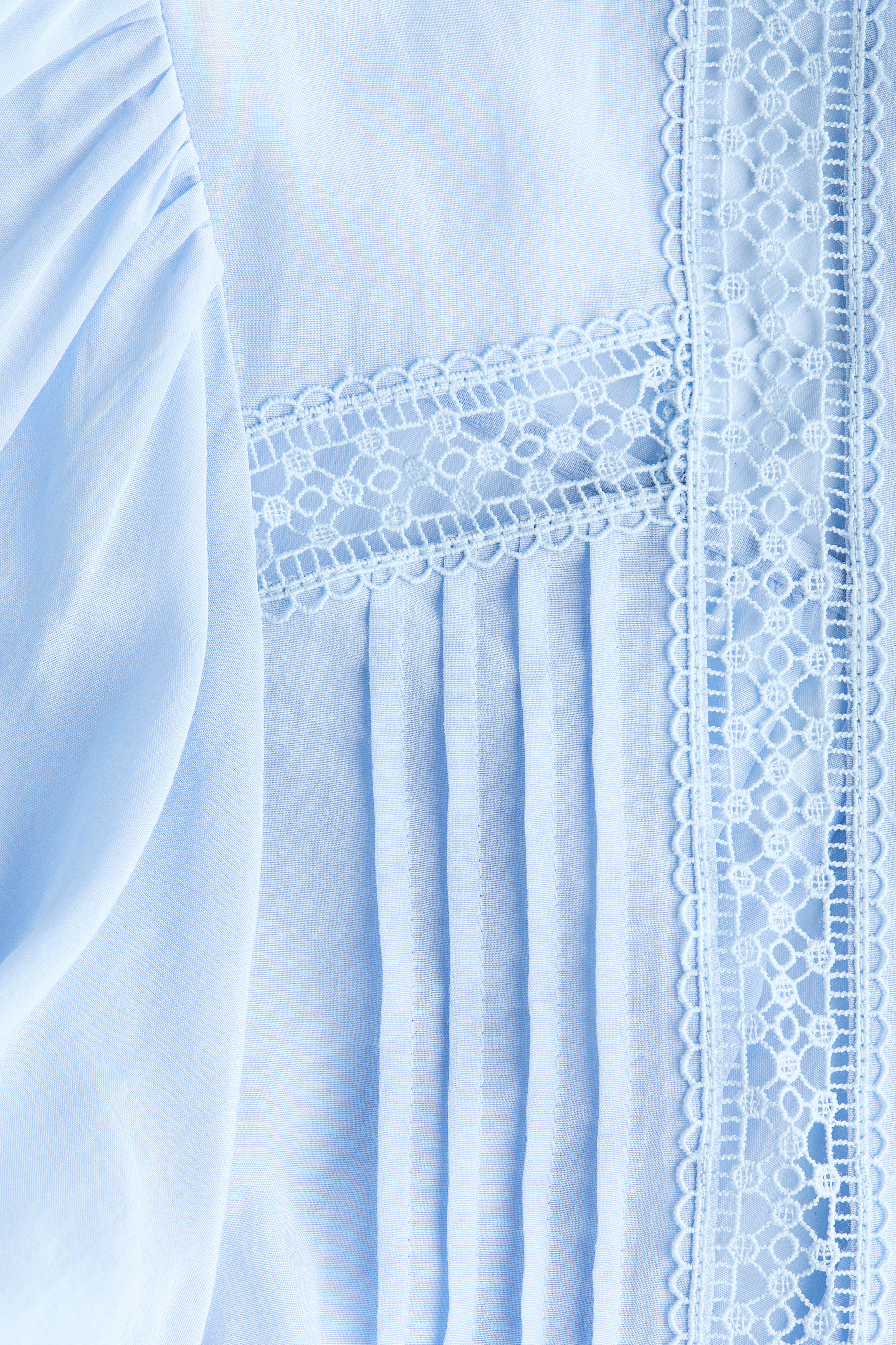 Lace-Inset Blouse