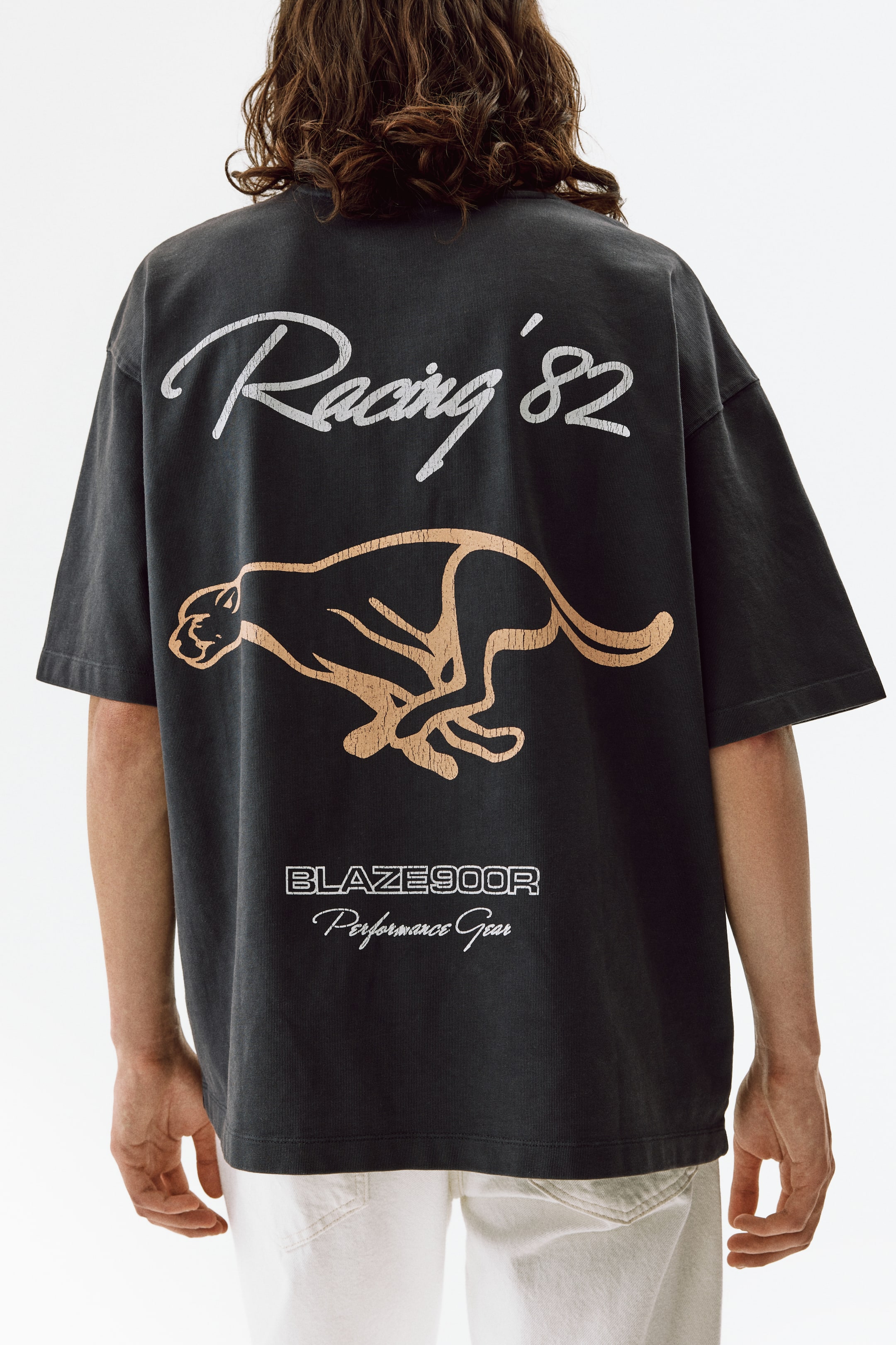Oversized Printed Cotton T-Shirt
