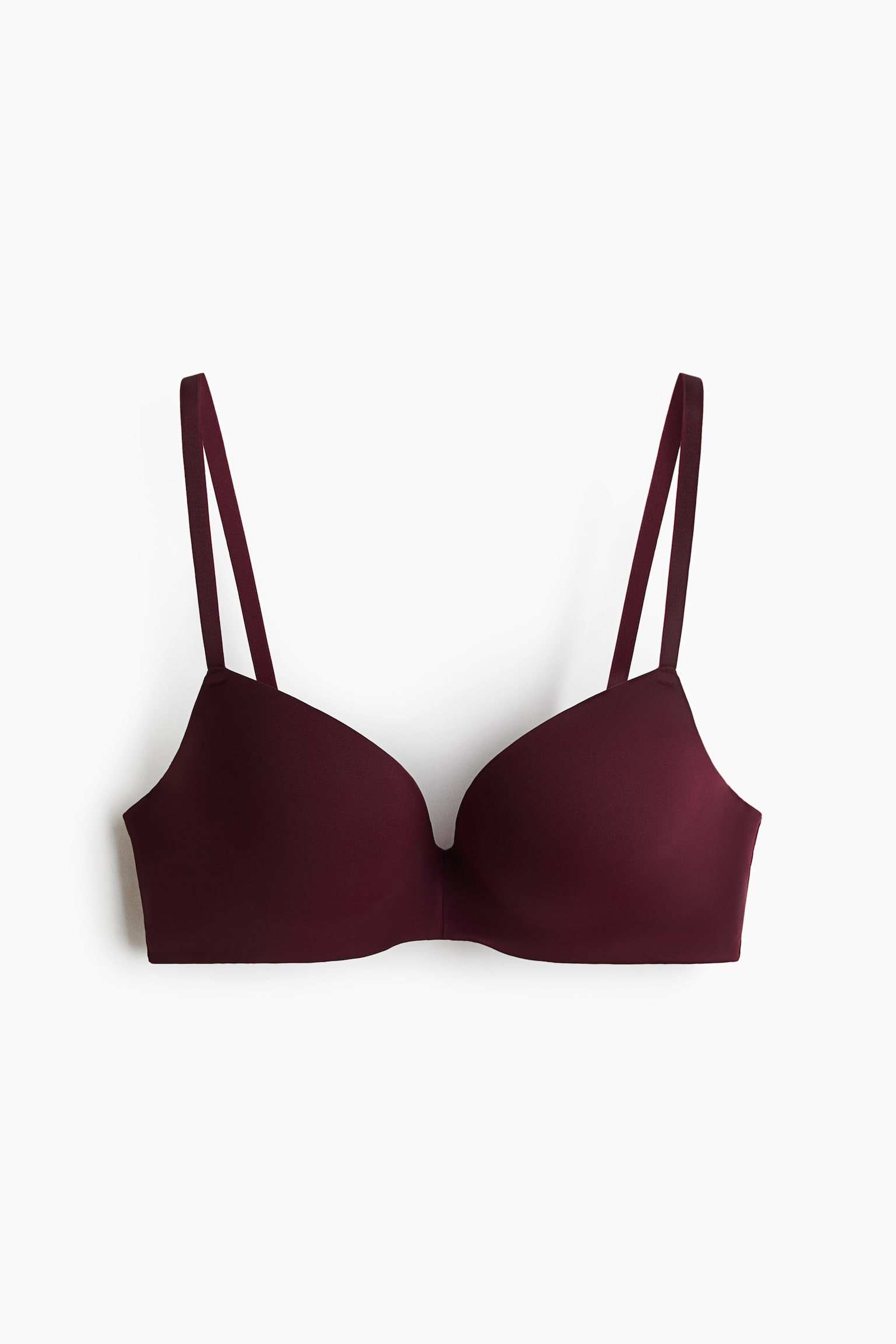 Microfibre push-up bra - Burgundy/Black/White/Light beige/Brown/Beige/Dark grey/Dusty pink/Powder pink - 1