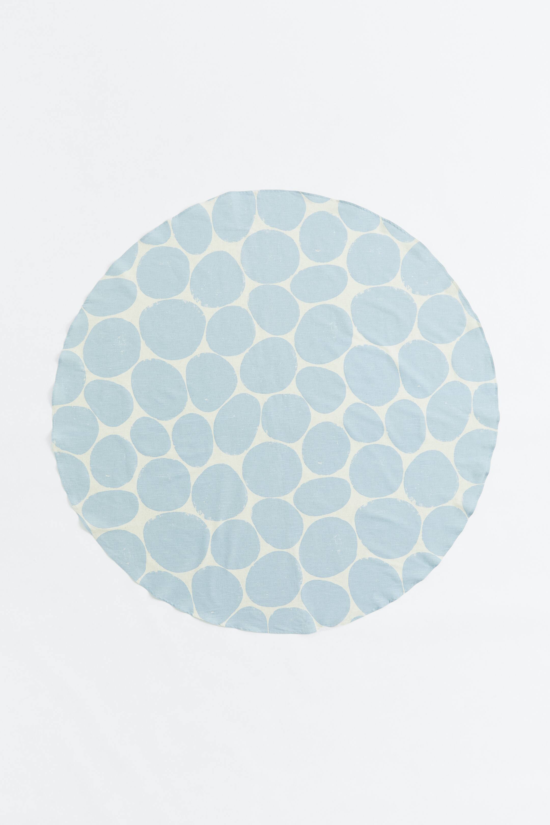 View larger image: Round tablecloth - Light blue/Natural white - Home All | H&M IN 1