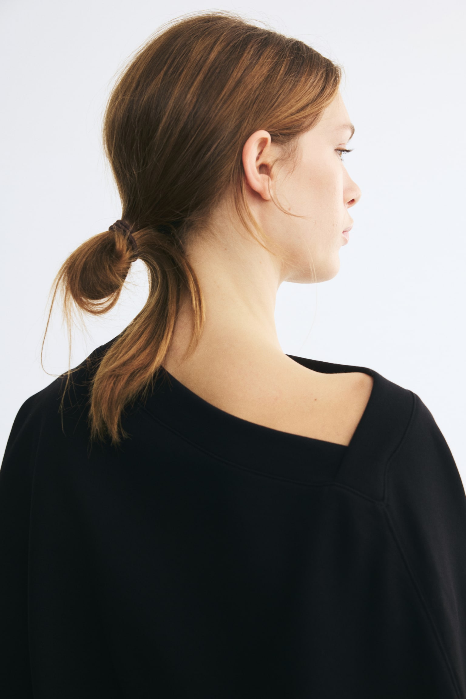 Женская толстовка H&M Boat-Neck, цвет: Чёрный — фото 4