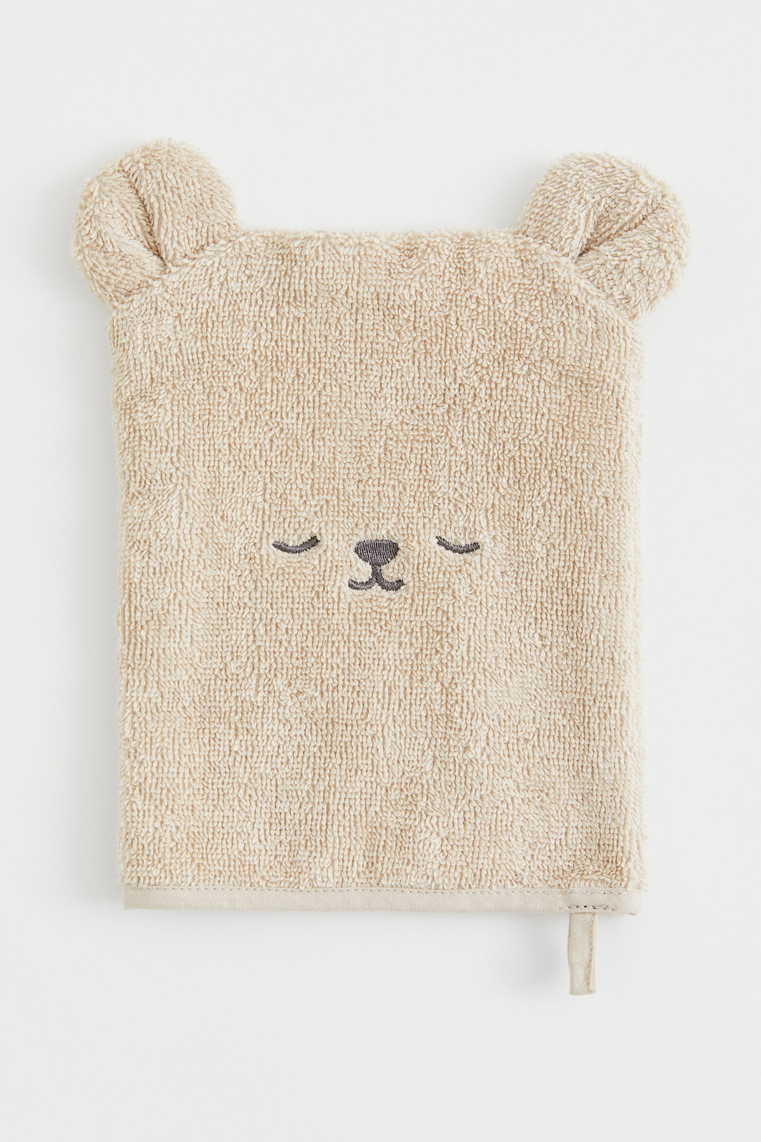 Animal-shaped wash mitt - Light beige/Bear - 1