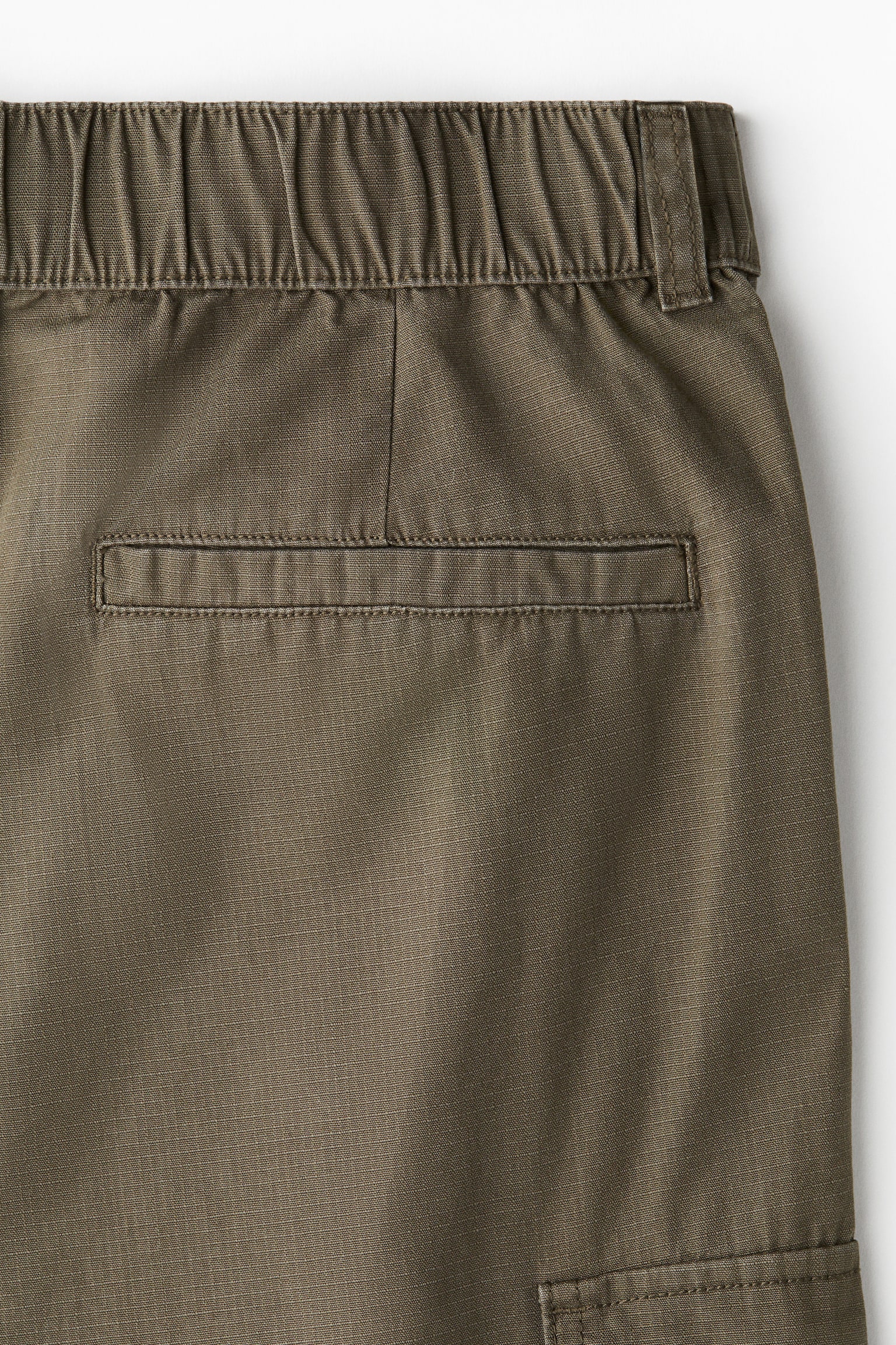 寬鬆工作褲 - 卡其綠/黑色 - 8