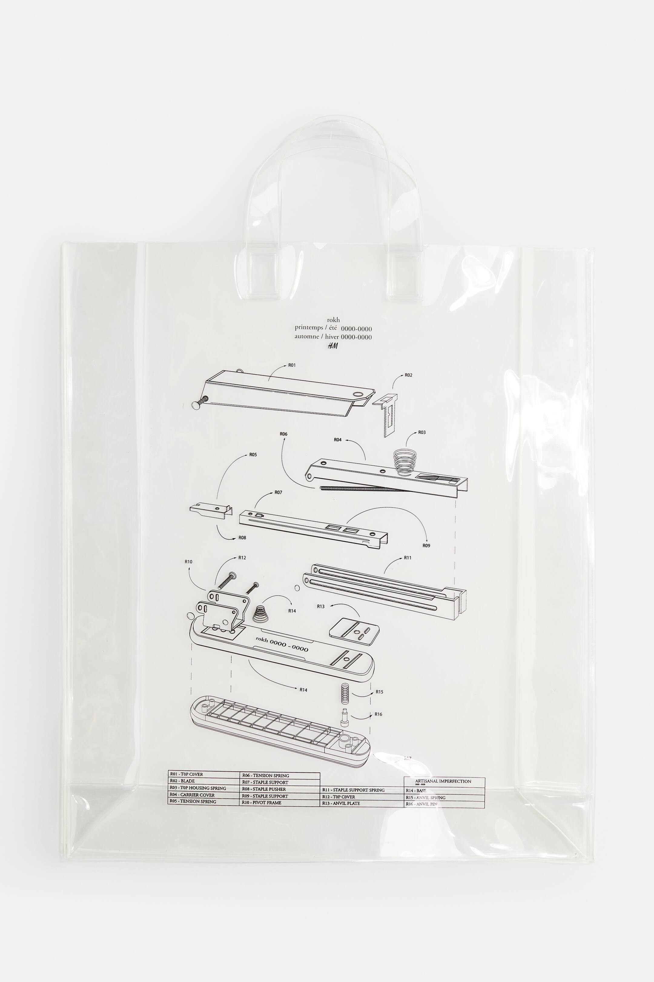 View larger image: Plastic Tote Bag - Transparent/stapler - Ladies | H&M CA 1