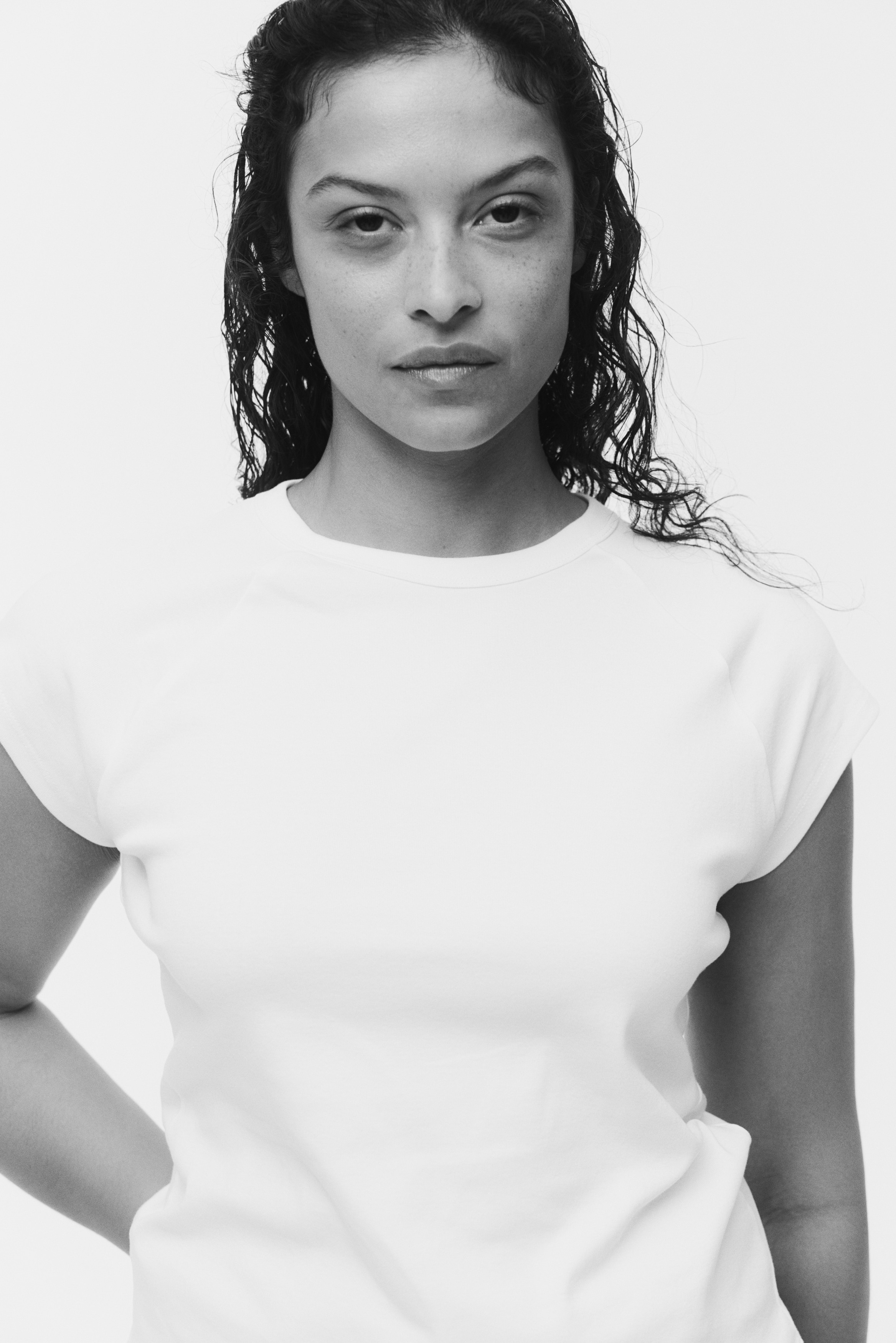 T-shirt con maniche a raglan - Avorio/Nero/Marrone scuro/Giallo chiaro