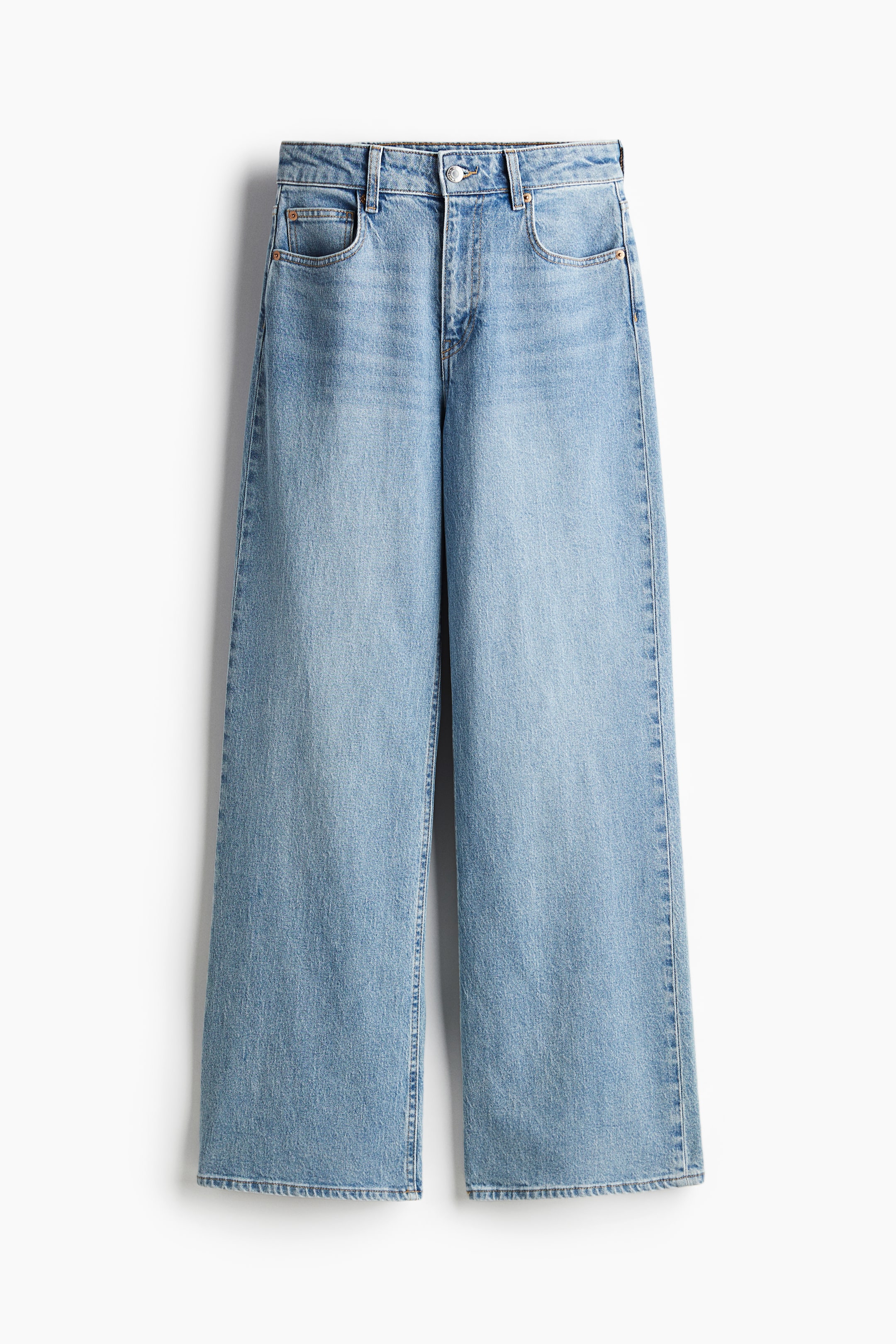 Wide High Jeans - Light denim blue - Ladies | H&M GB 6