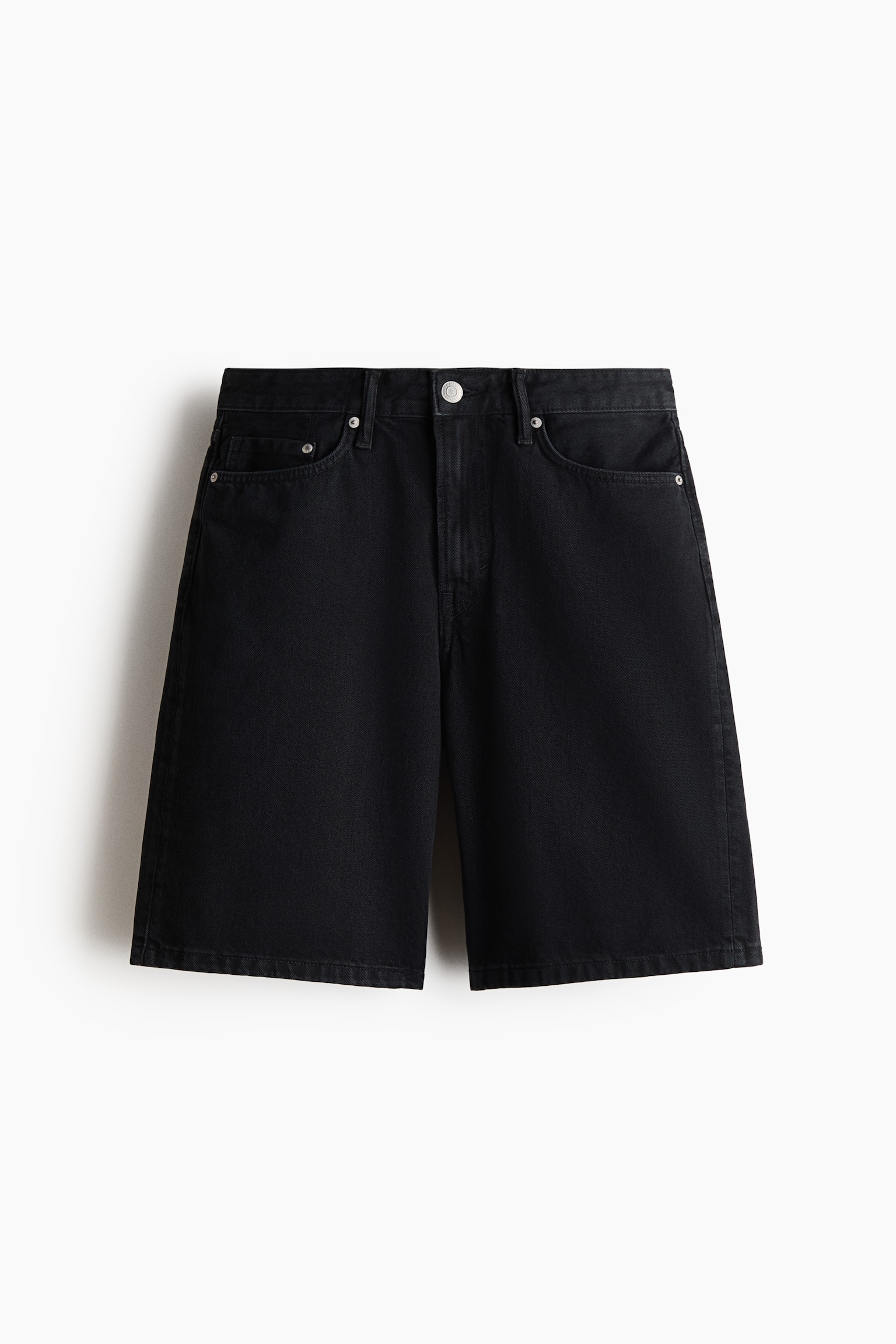 Calções em ganga Relaxed Fit - Preto denim/Azul denim claro/Cinzento denim/Azul denim