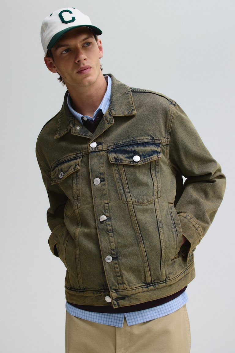 Denim trucker jacket