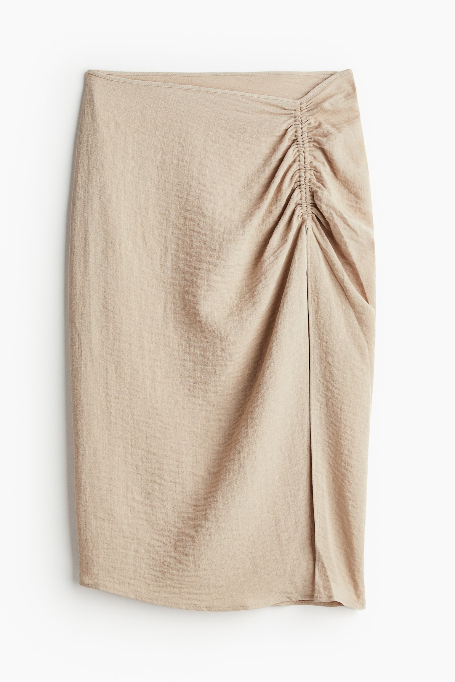 Drawstring-detail beach skirt - Beige - 2