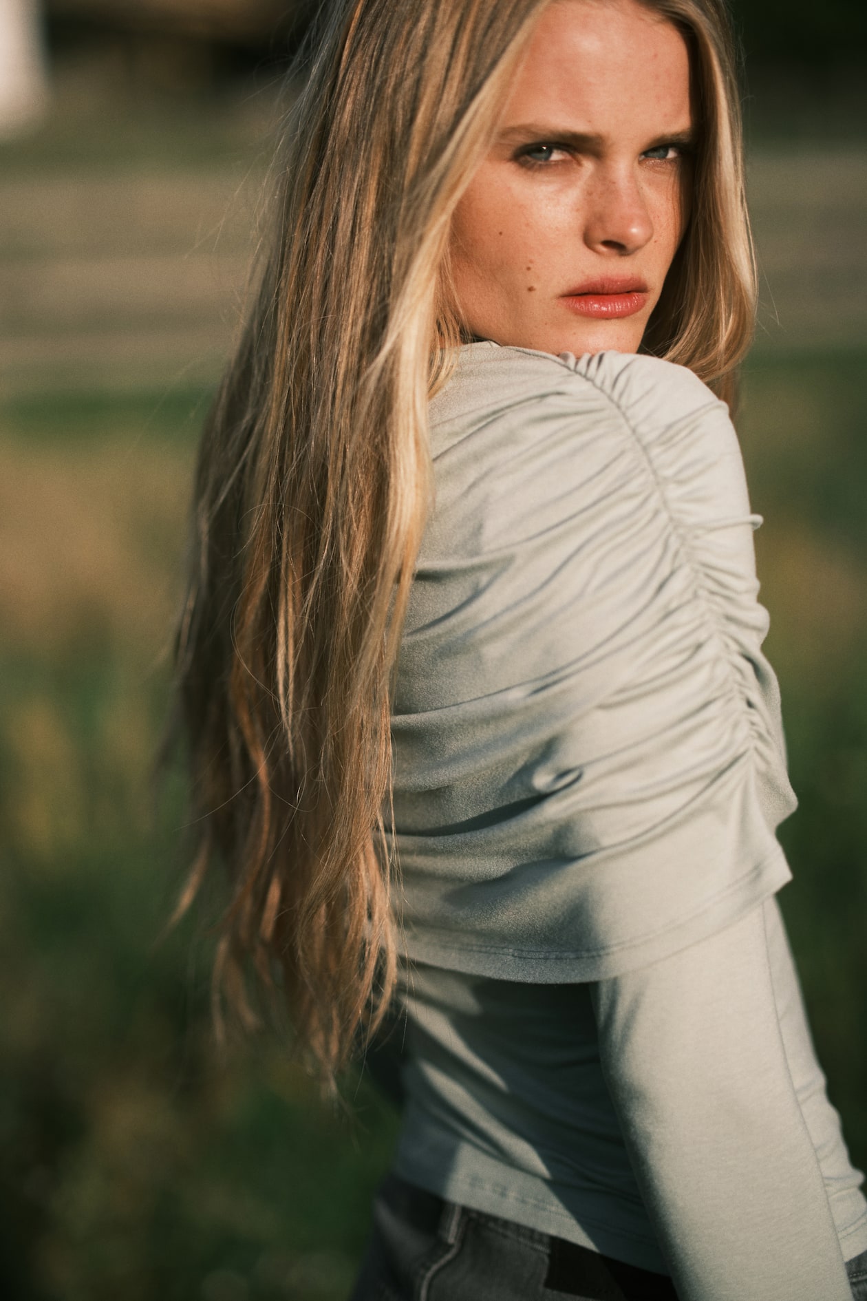 Draped Jersey Top - image 2