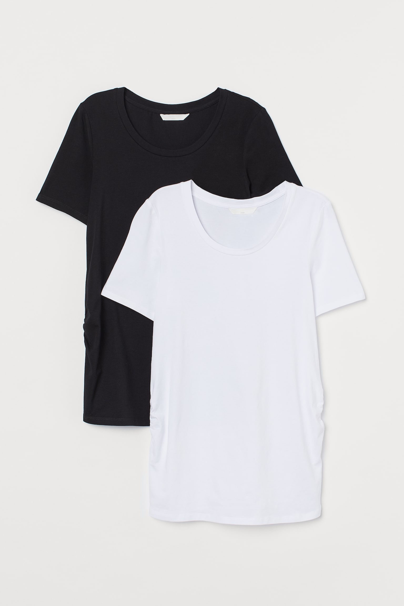 MAMA 2-pack Jersey Tees - White/Black/Black - 1