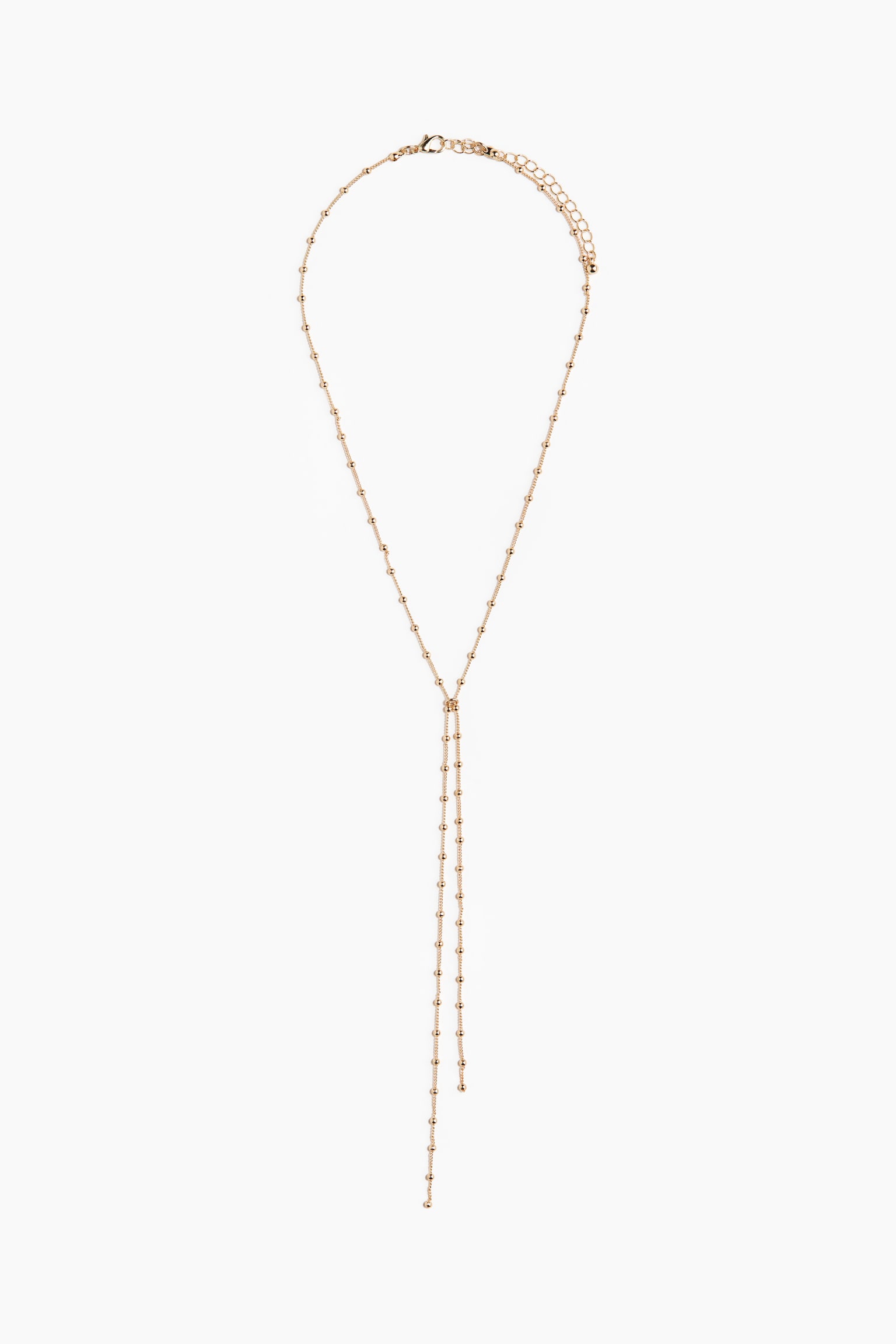 Long Chain Necklace - Gold-colored