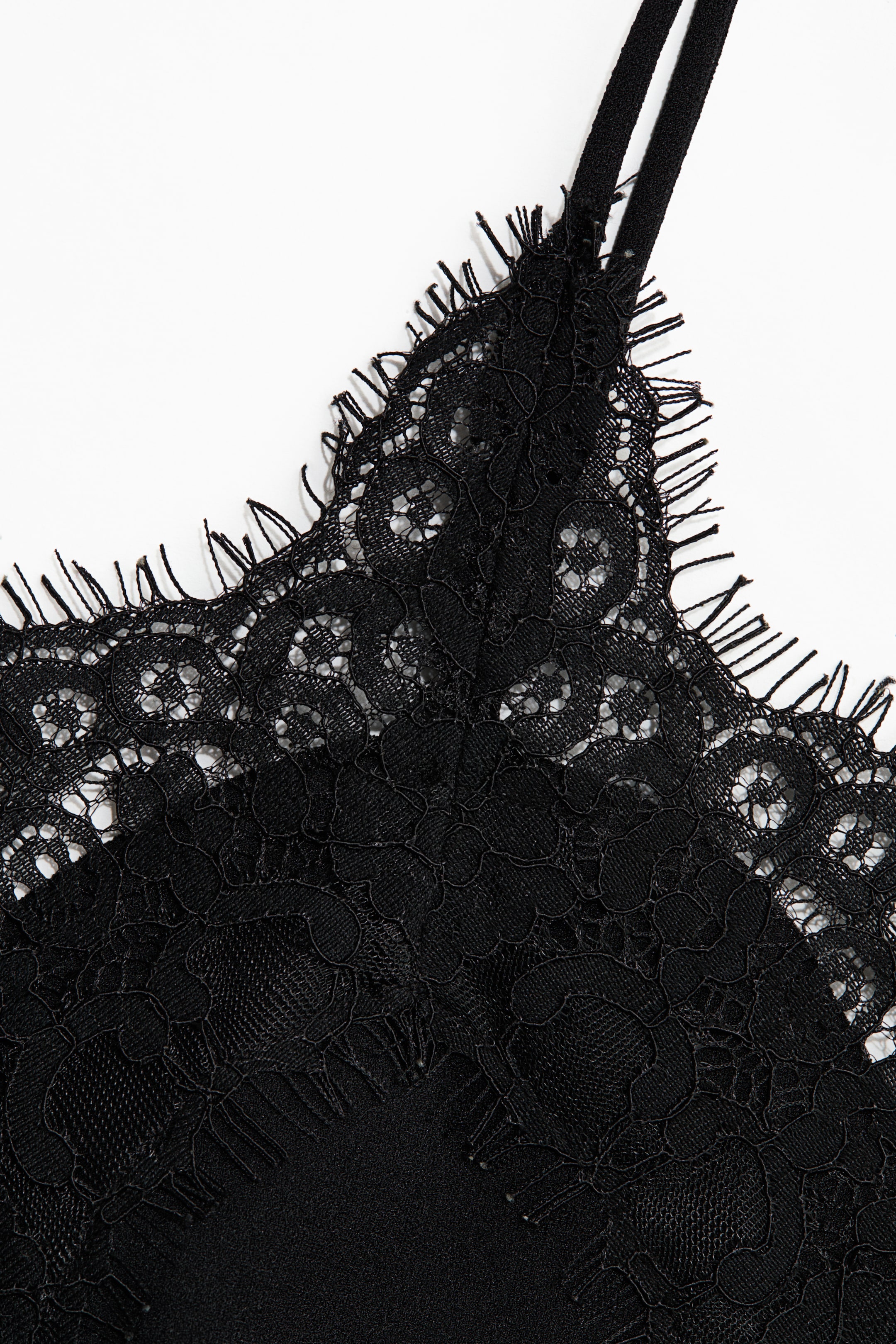 View larger image: Lace-trimmed strappy top - Black - Ladies | H&M IN 2