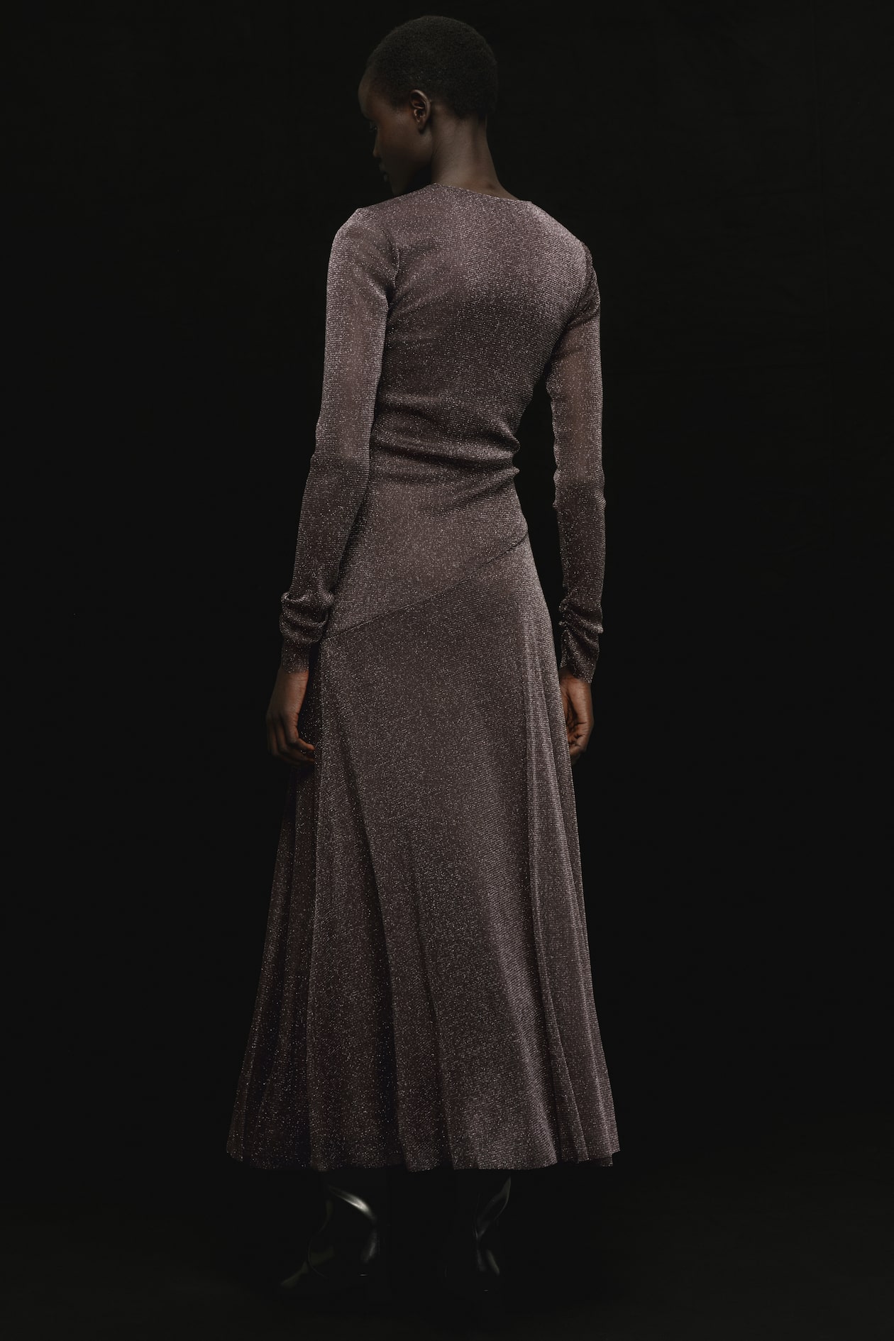 Glittery Mesh Dress - image 4