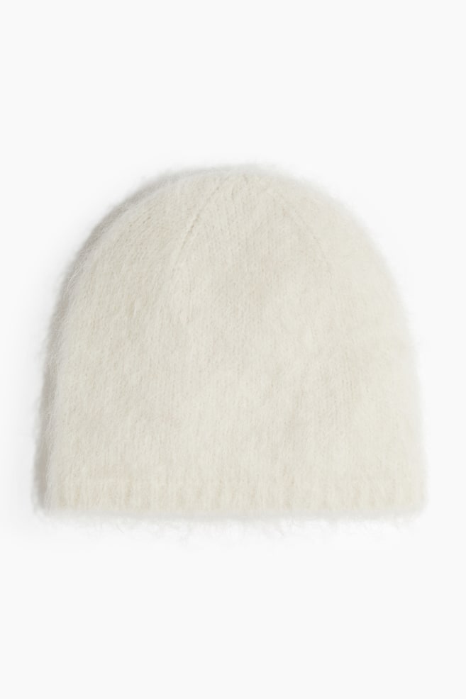 Gorro beanie en mezcla de mohair - Crema/Beige oscuro/Gris jaspeado/Beige grisáceo/Marrón oscuro - 1