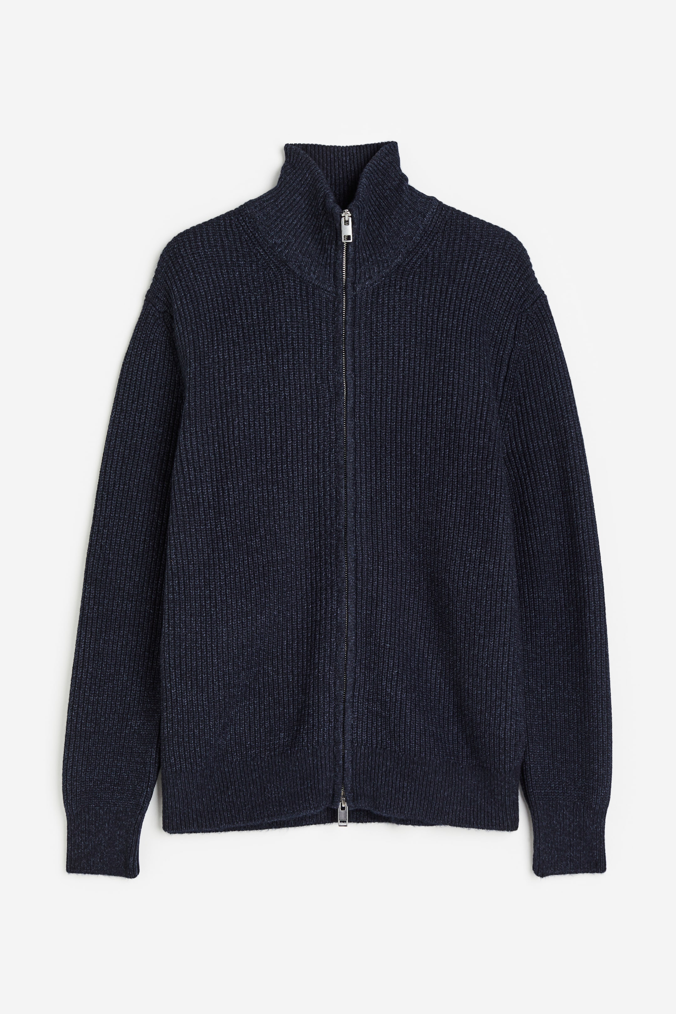 Regular Fit Zip-front Cardigan