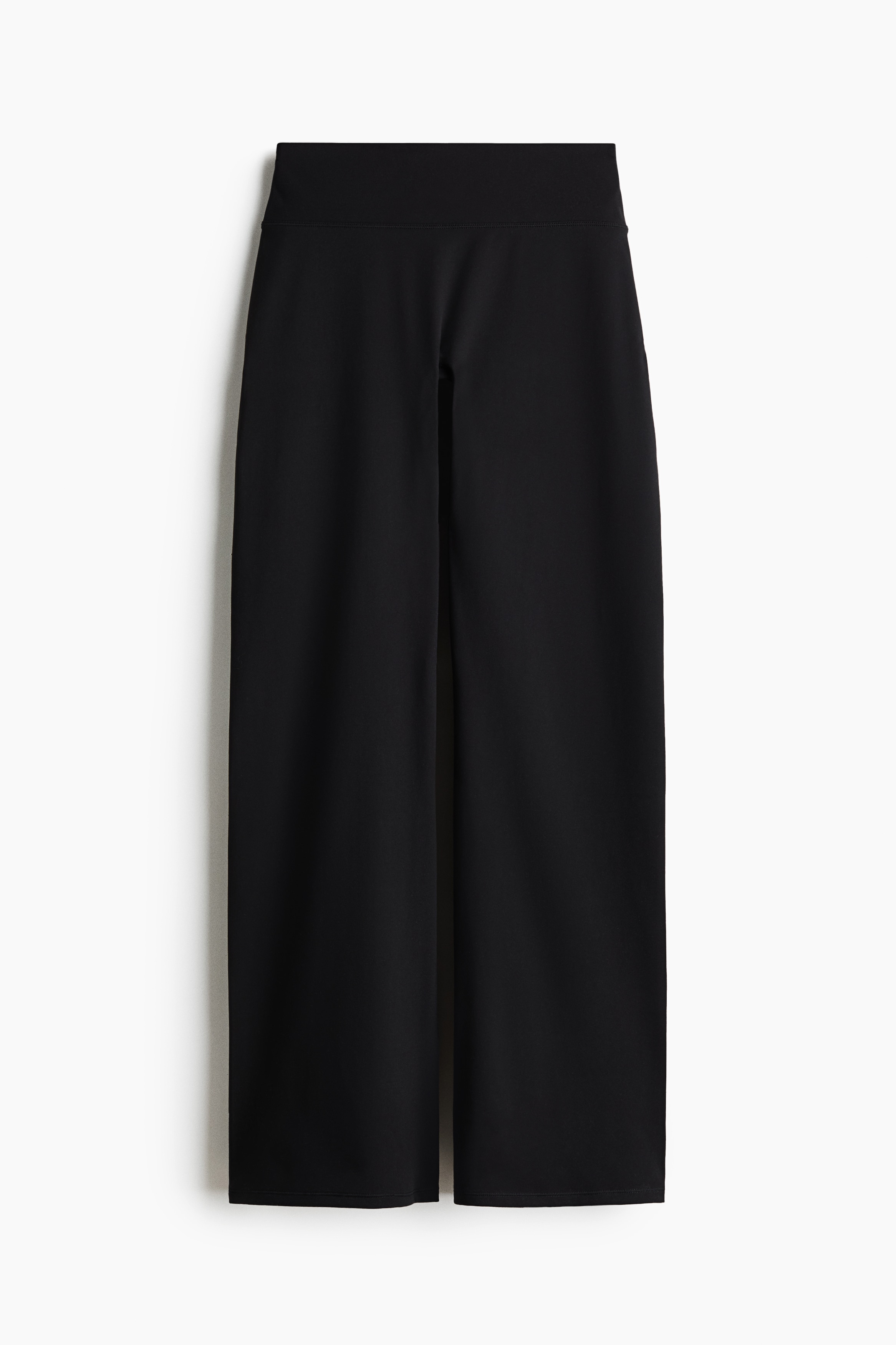 Women's Black Wide-Leg Sports Pants with SoftMove™ | H&M US