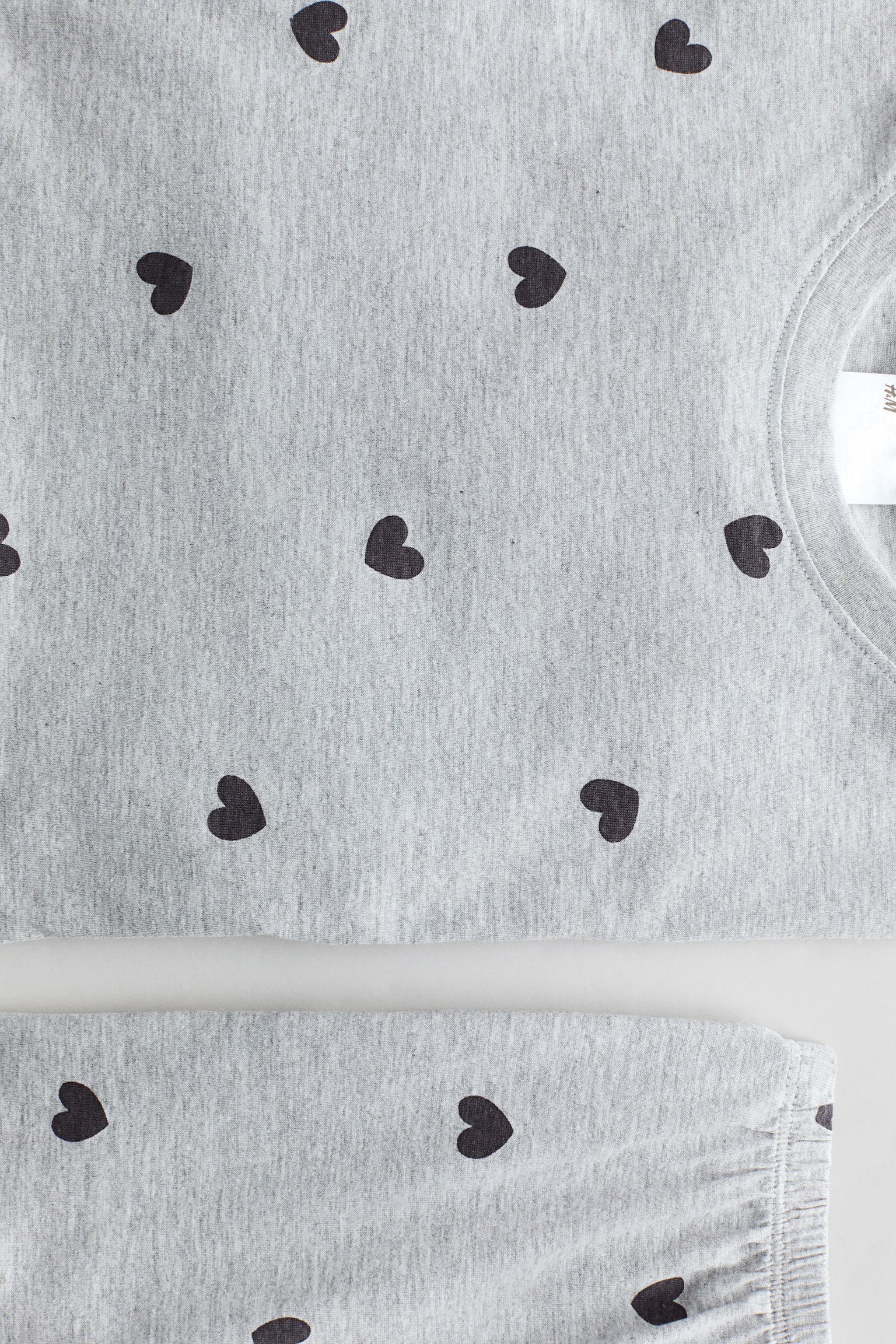 Cotton pyjamas - Light grey marl/Hearts/Pink/Love/White/Strawberries/Light blue/Limones/Cream/Floral/White/Gingham check/Light blue/Floral - 2