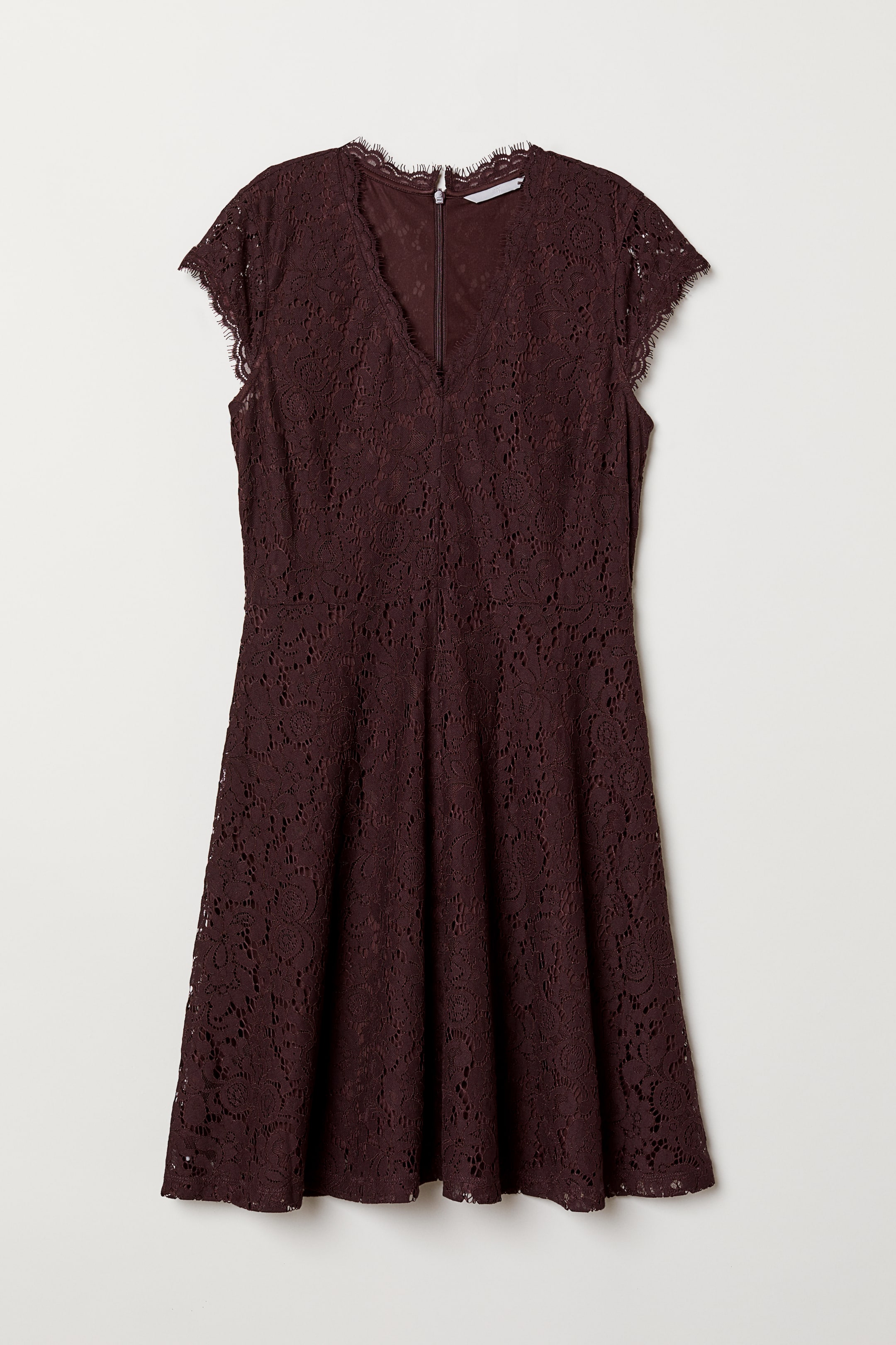 View larger image: Lace dress - Dark burgundy - Ladies | H&M 1