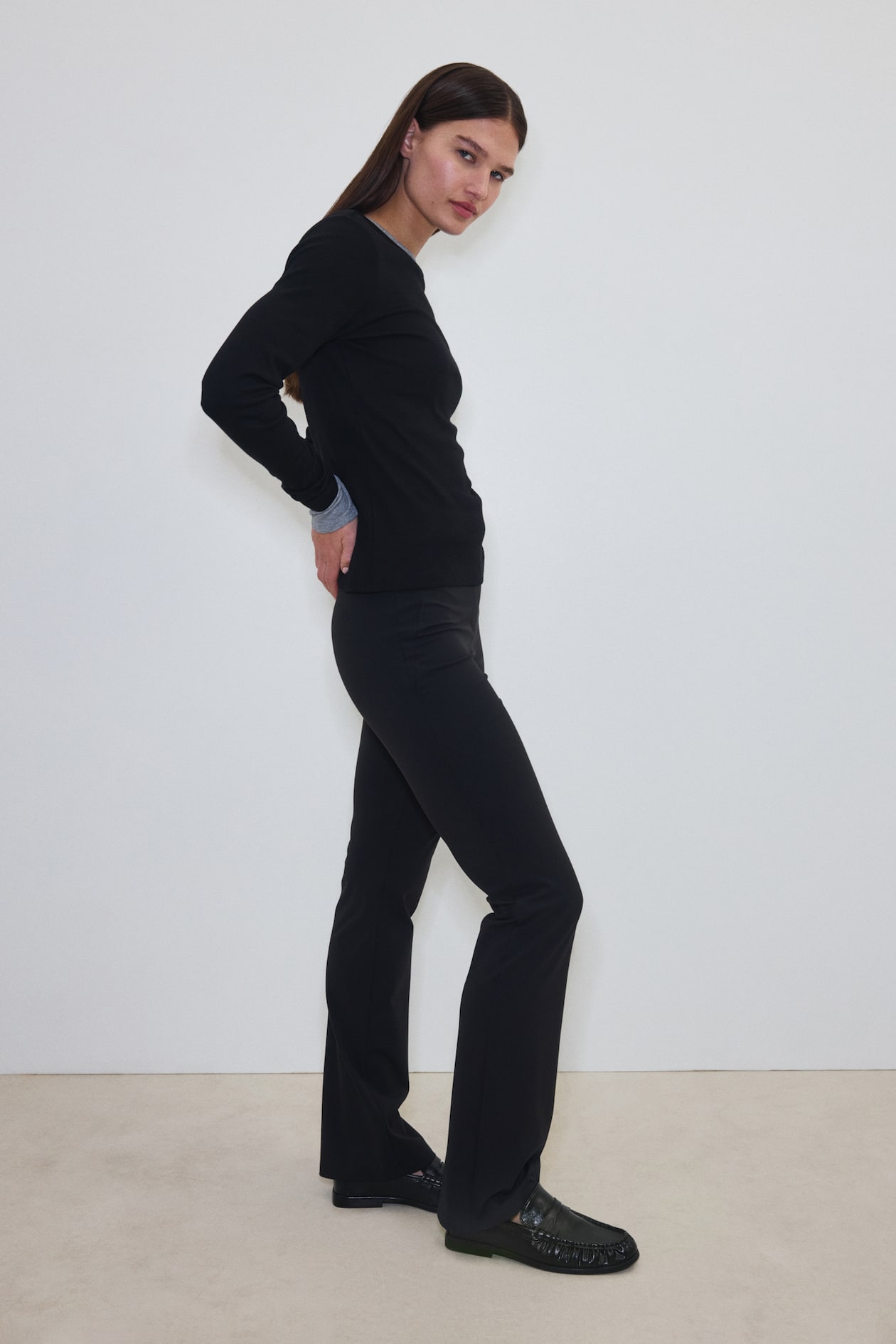 Four-Way Stretch Flared Pants - image 4