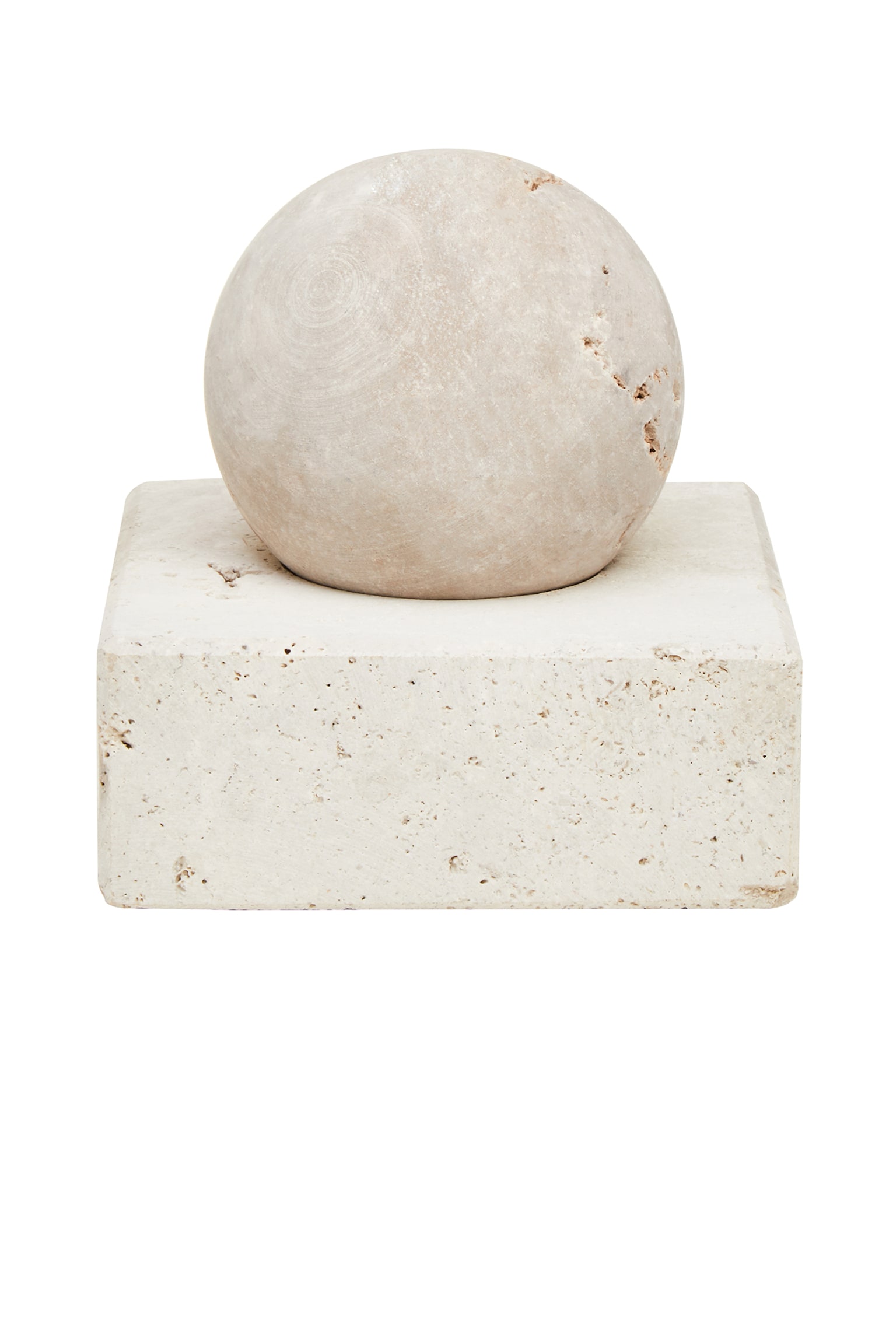 Tibor Travertine Sculpture - Natural