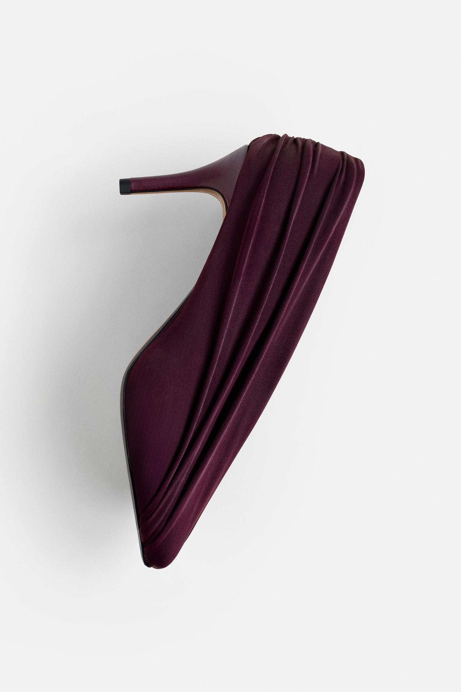 Draped court shoes - Dark plum purple - 4