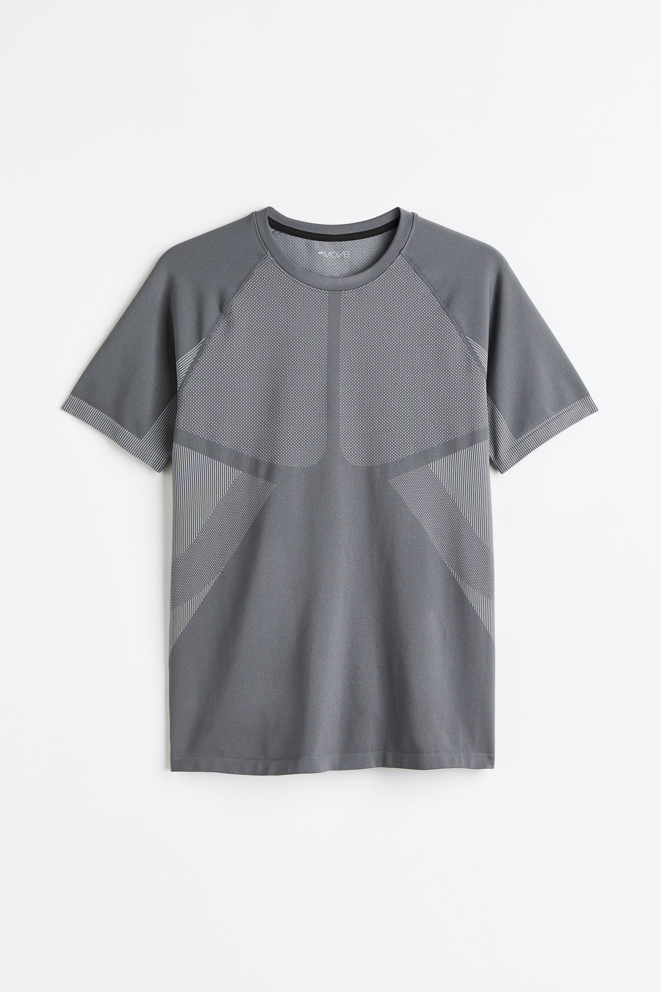 View larger image: DryMove™ Seamless Sports top - Grey - Men | H&M 1