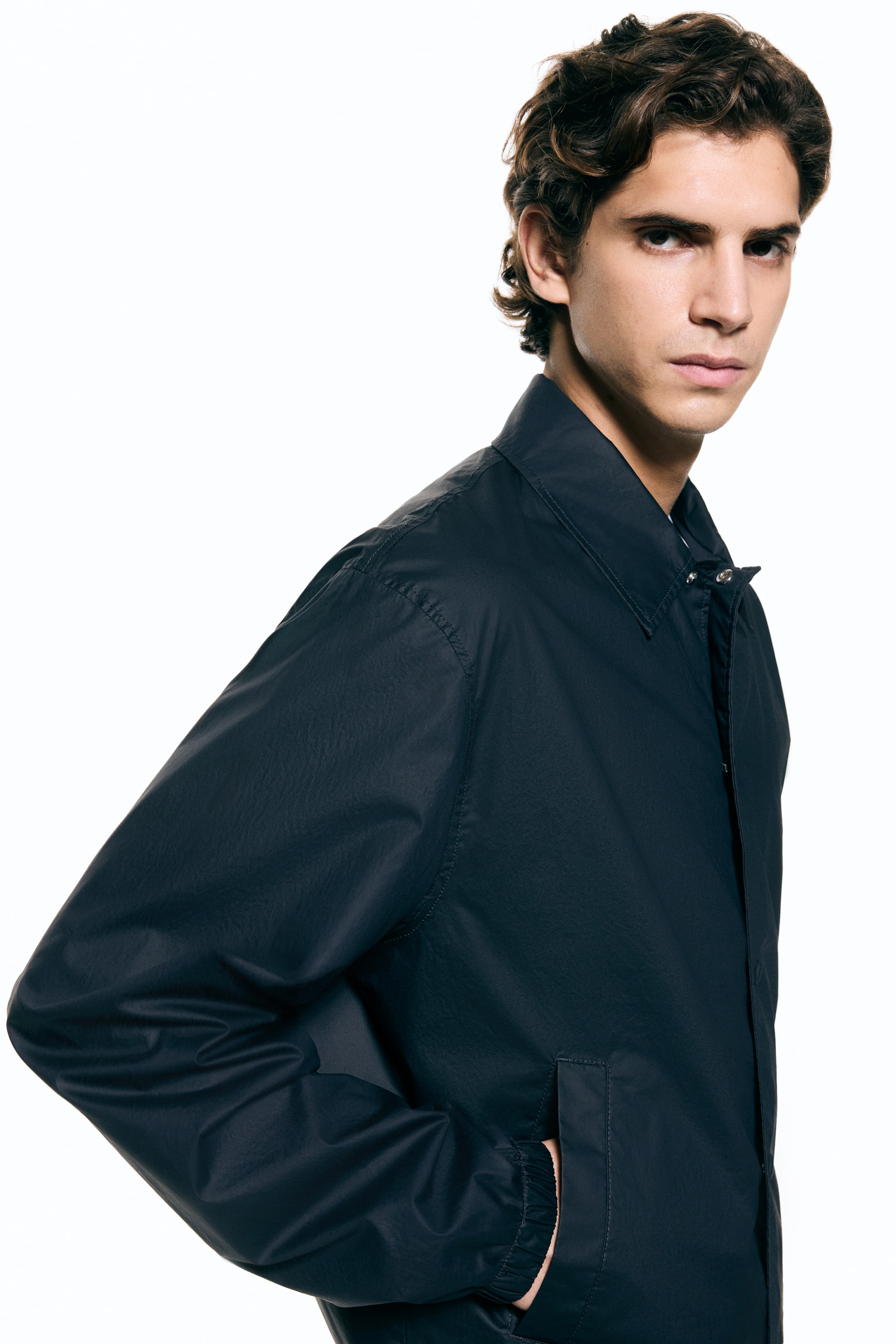 Мужские куртки H&M Cotton Jacket with Collar — фото 5