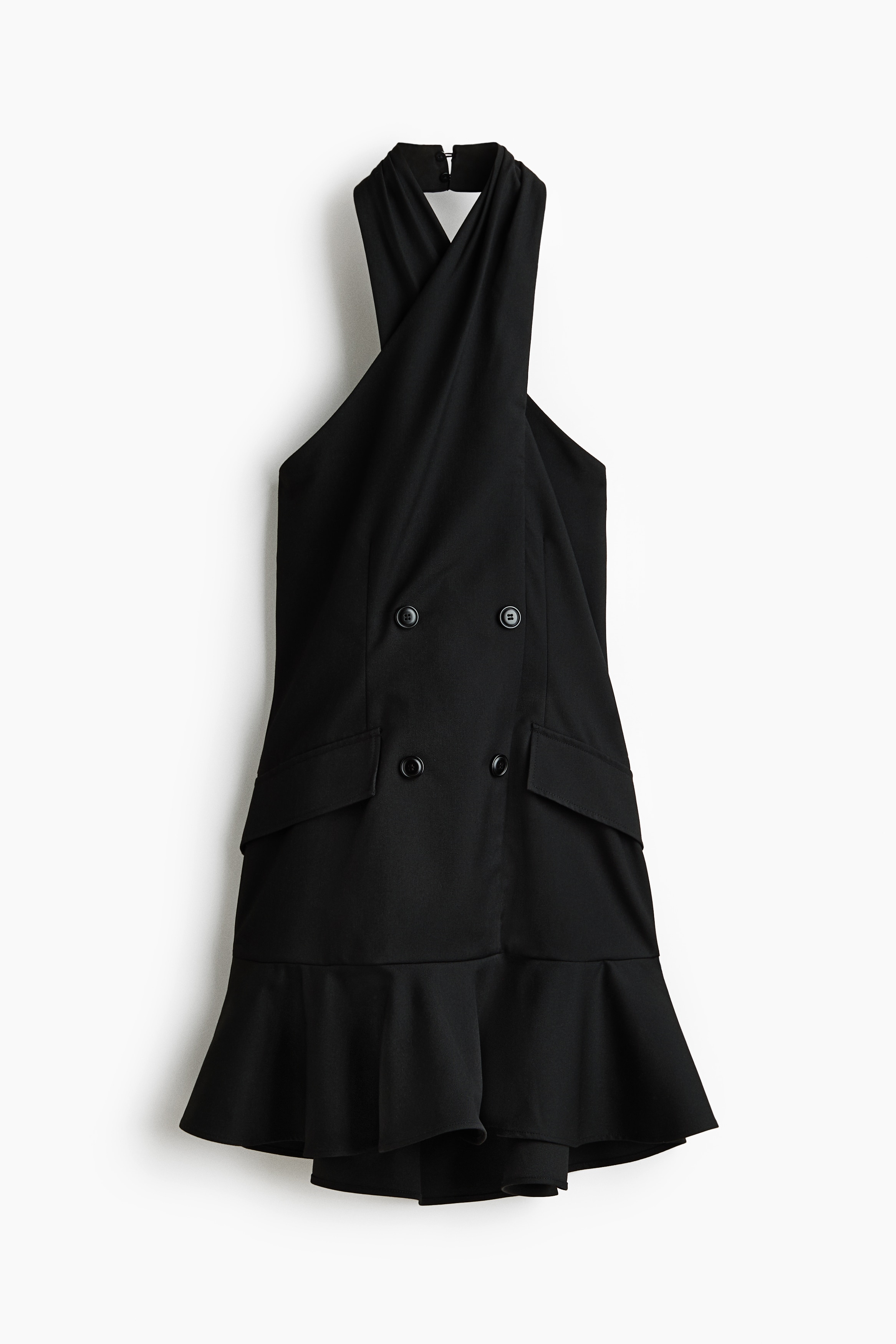Robe blazer dos nu - Noir