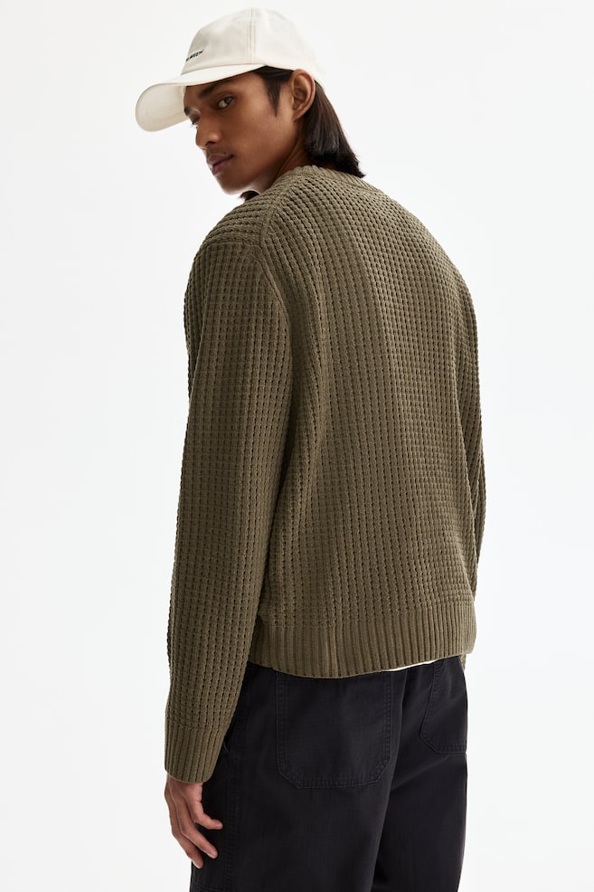 Regular-Fit Sweater - Khaki green/Cream/Dark blue - 5
