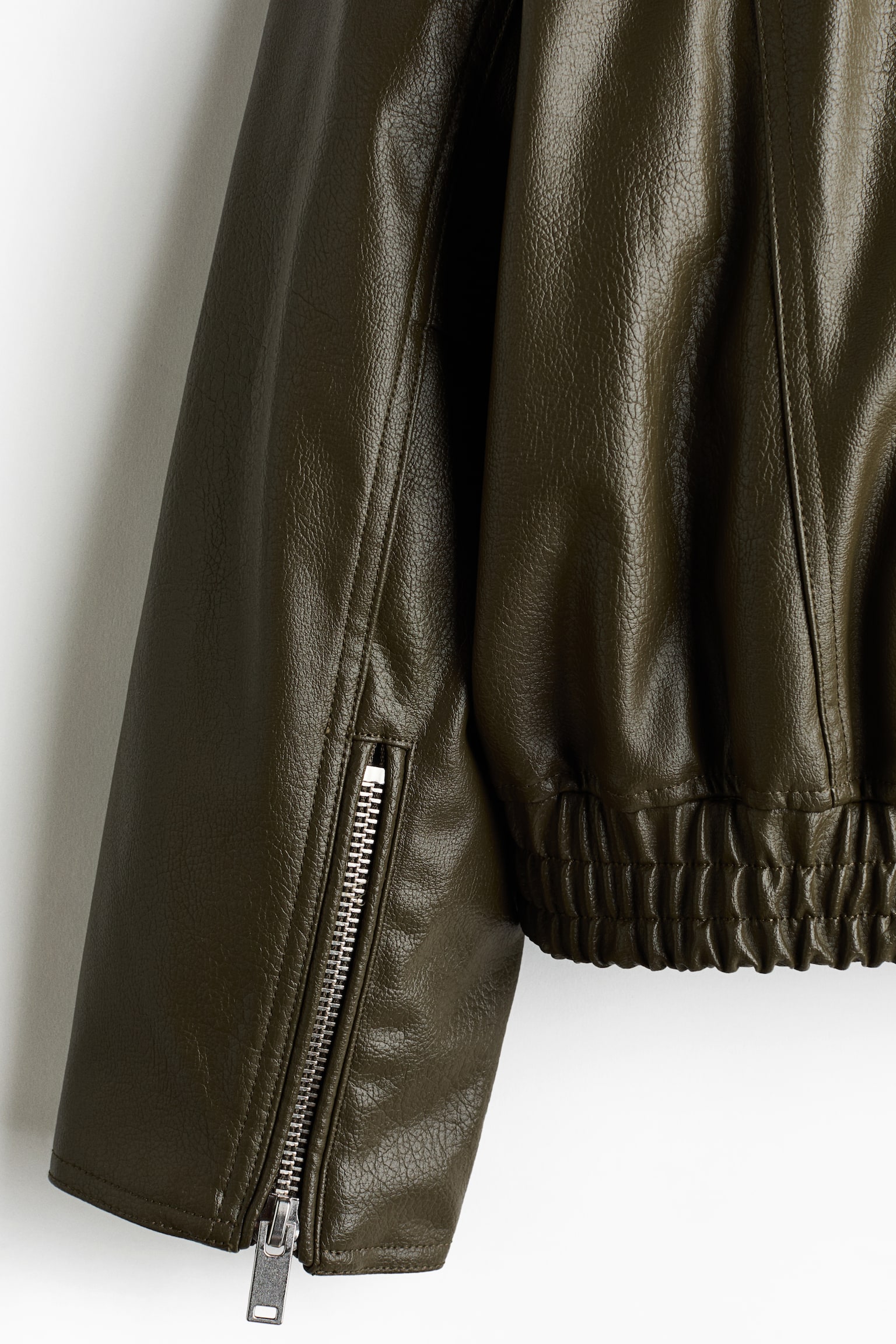 Coated jacket - Khaki green - 4