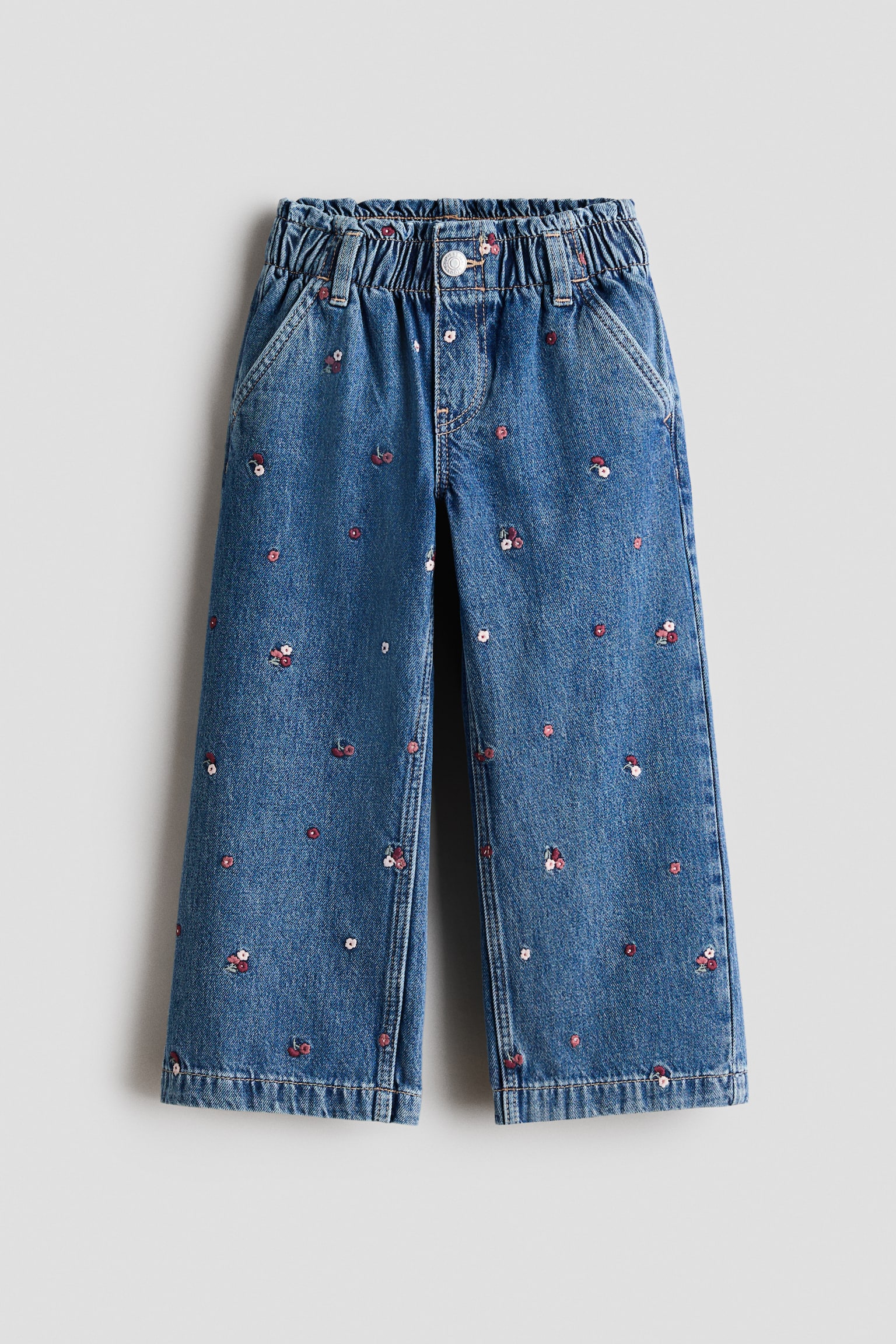 Wide Leg Paper Bag Jeans