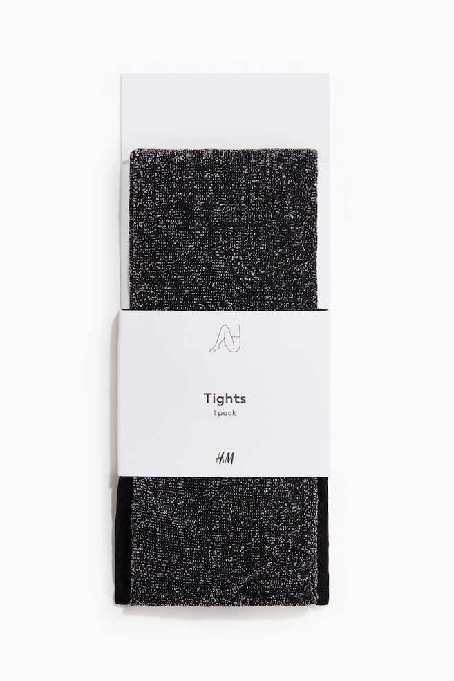 Glittery tights - Black/Glittery - 1