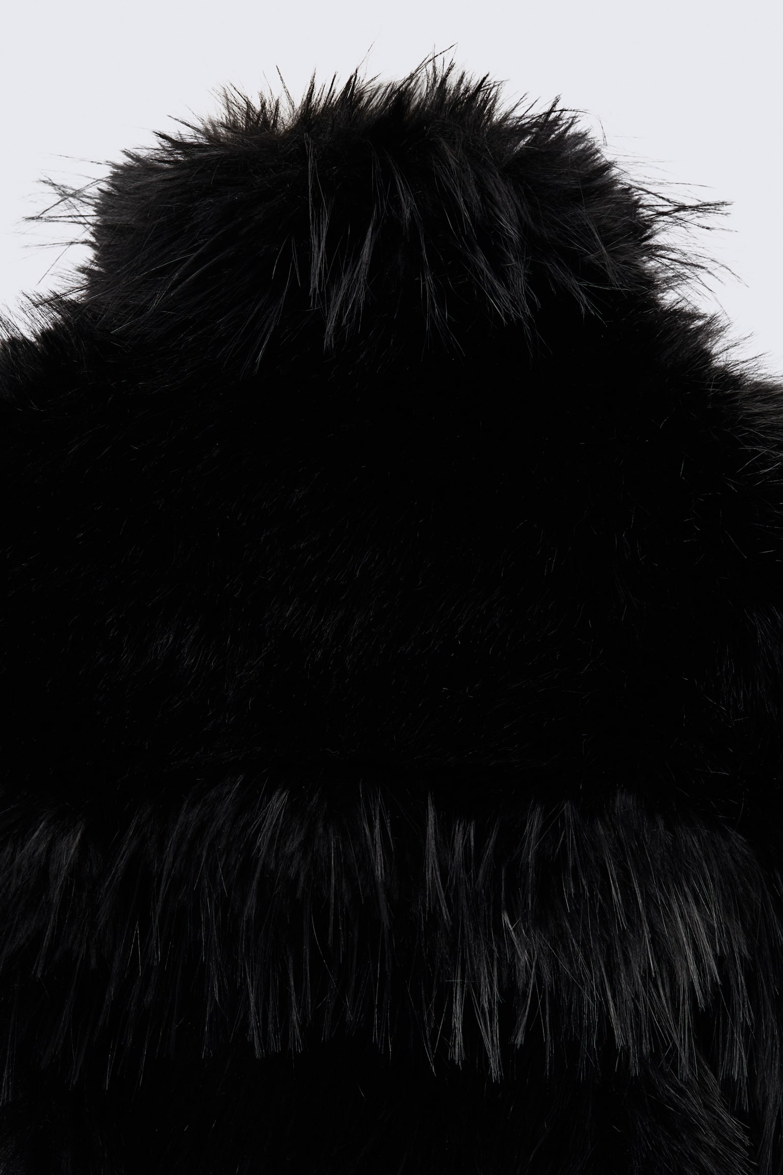 Женская куртка H&M Fluffy, цвет: Чёрный — фото 4