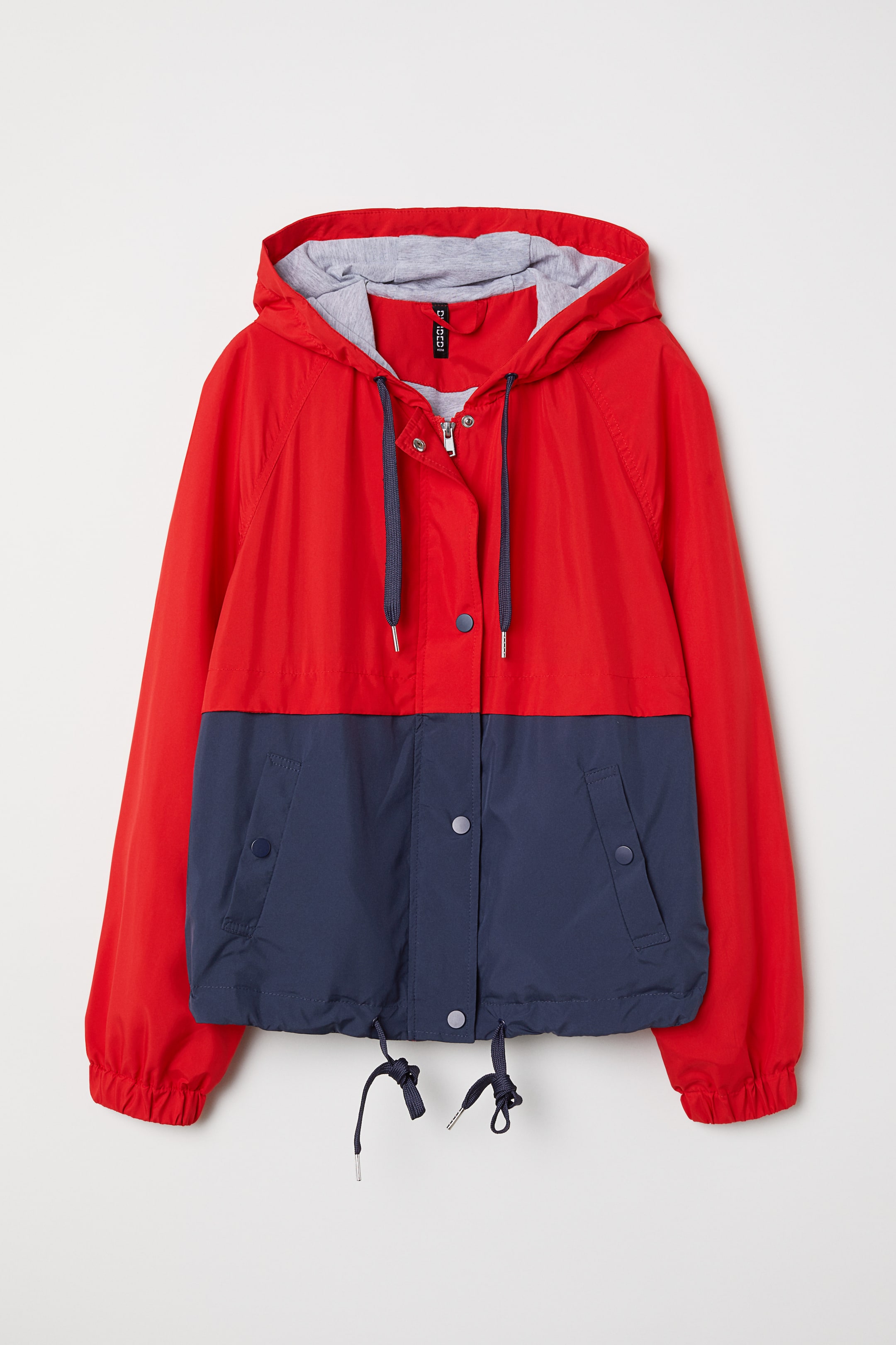 Größeres Bild ansehen: Kapuzenjacke - Rot/Blockmuster - Ladies | H&M DE 1