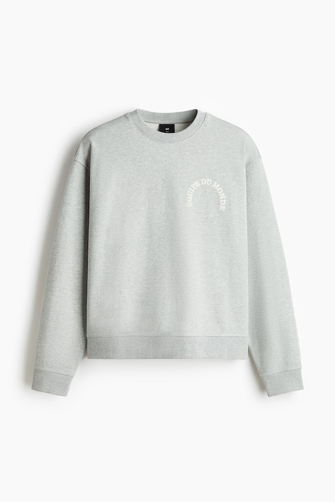 Sudadera con motivo estampado Loose Fit - Gris claro jaspeado/Equipe/Azul oscuro/INTL. 94 - 1