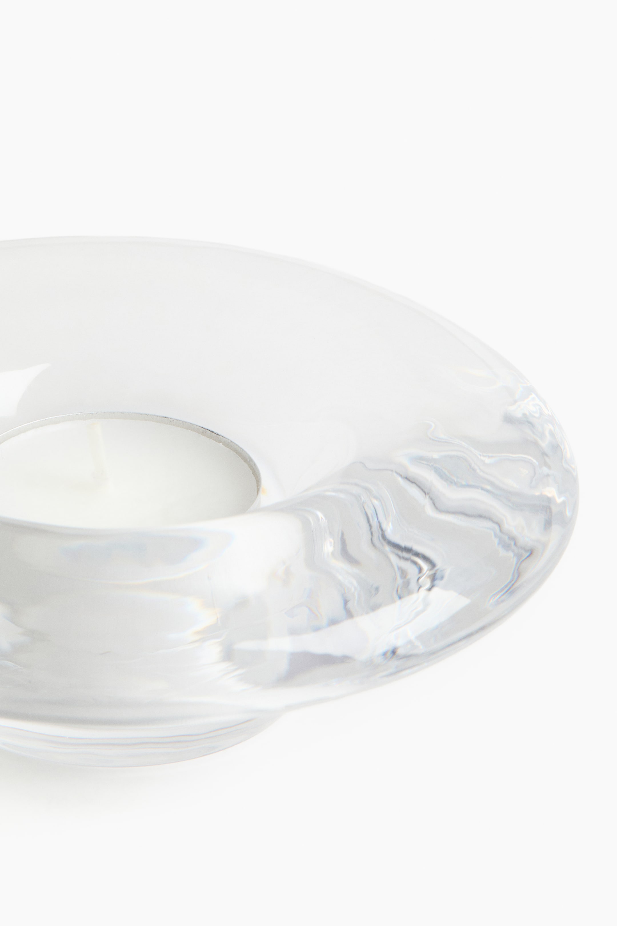 View larger image: Glass tealight holder - Transparent | H&M IN 3