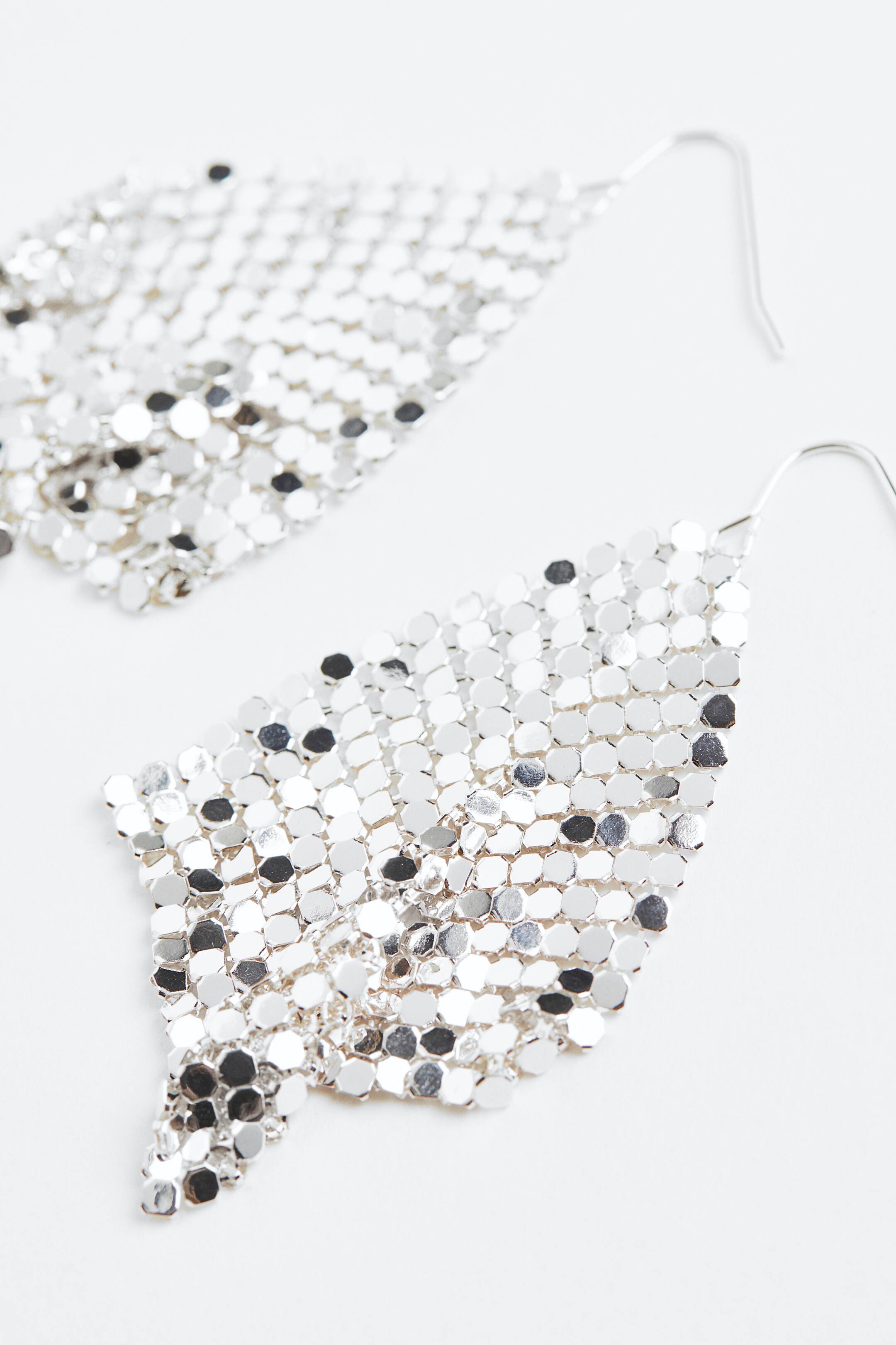 View larger image: Metal-disc earrings - Silver-colored - Ladies | H&M PH 2