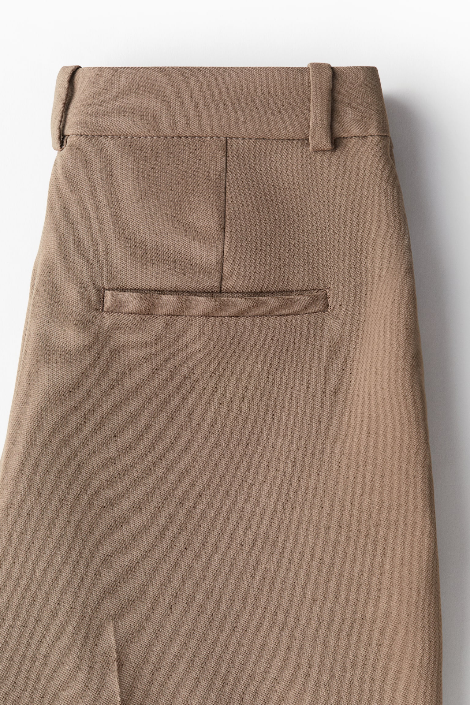 Tapered tailored trousers - Dark beige/Black/Dark khaki green - 3