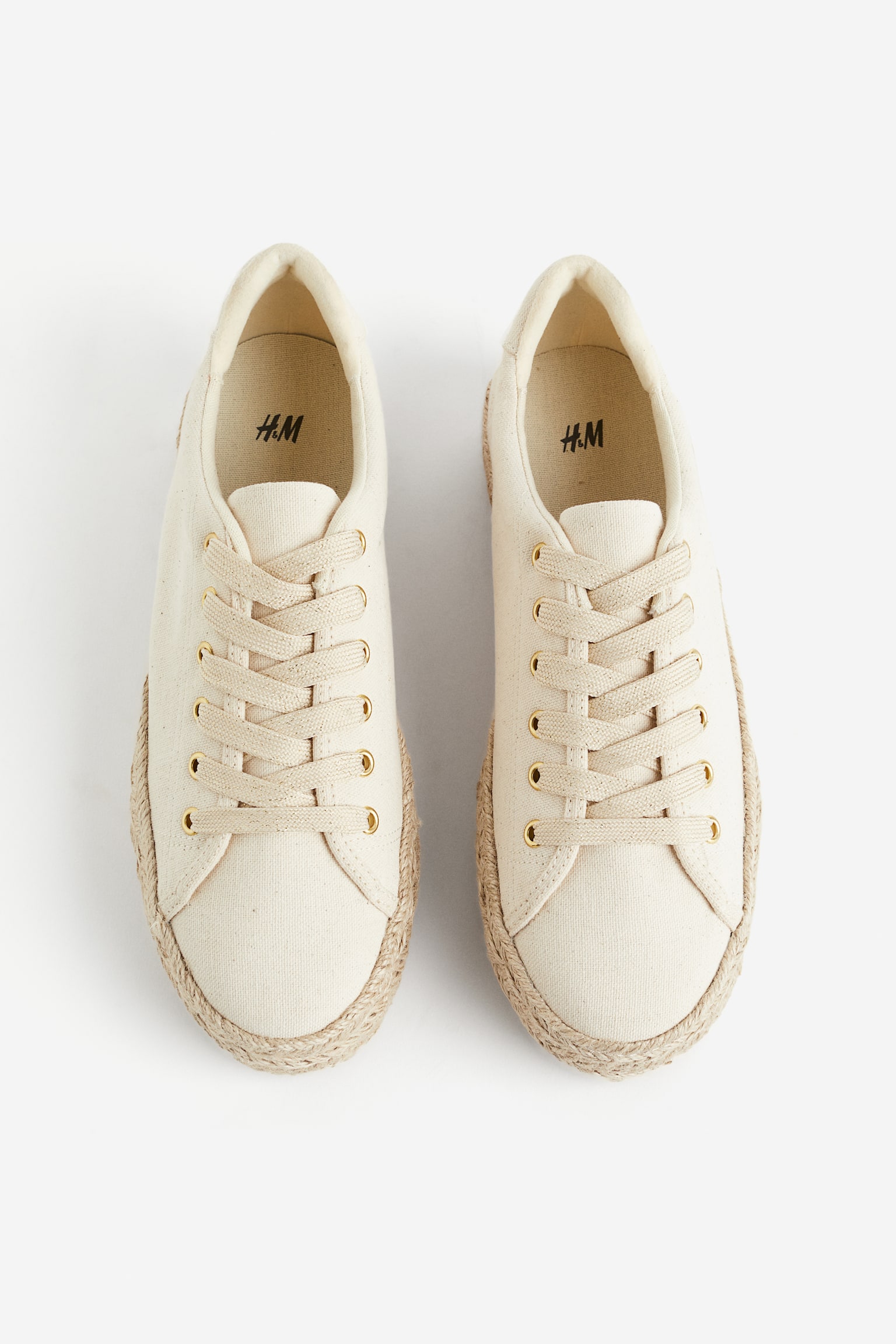 Espadrille Sneakers - Light beige/White - 4